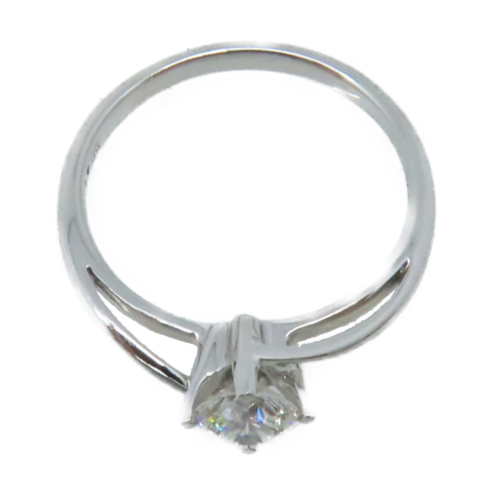 JEWELRY 18K白金/0.42ct鑽石Diamond Ring戒指US#5