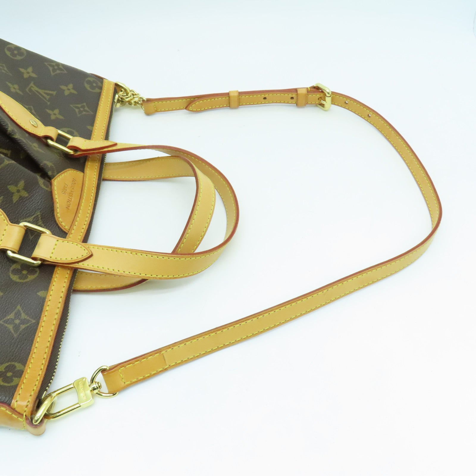 LOUIS VUITTON Monogram Palermo PM金扣手挽肩背兩用袋啡色