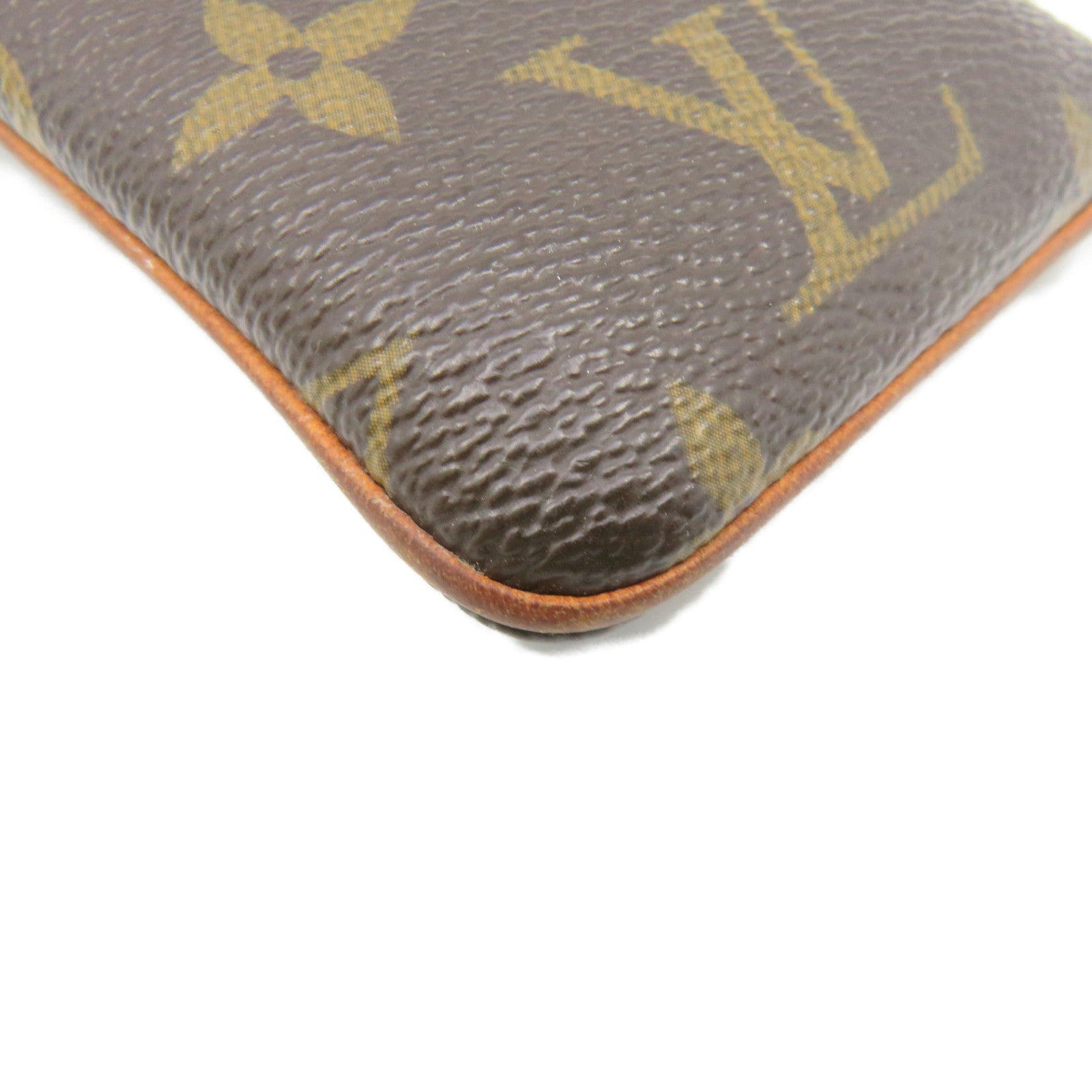 LOUIS VUITTON Monogram Etui Telephone MM Cellphone Case手机包啡色
