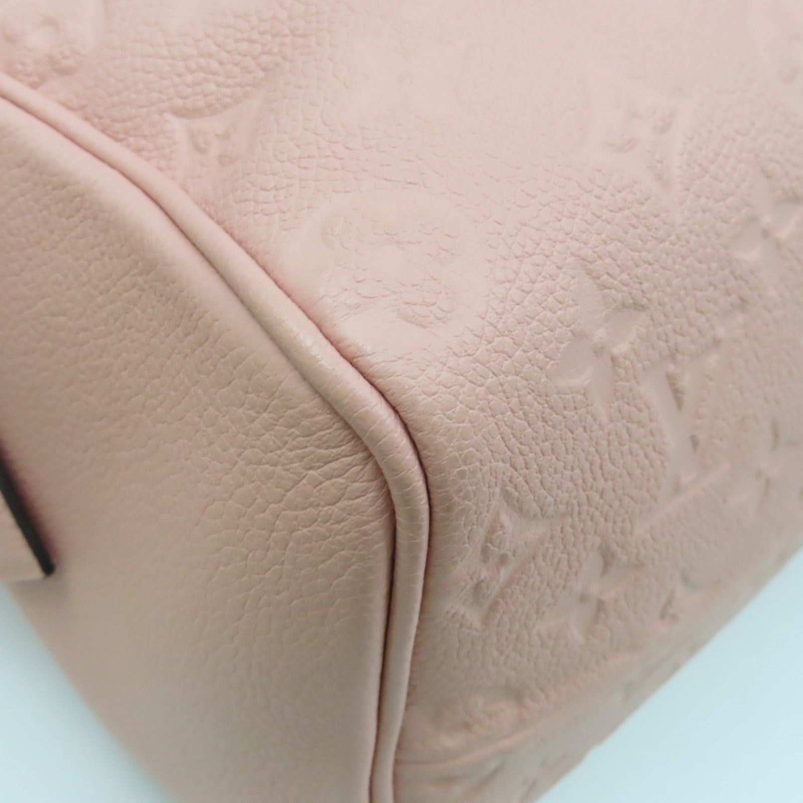 LOUIS VUITTON Monogram Empreinte Speedy Bandouliere 25金扣手挽肩背兩用袋粉紅色