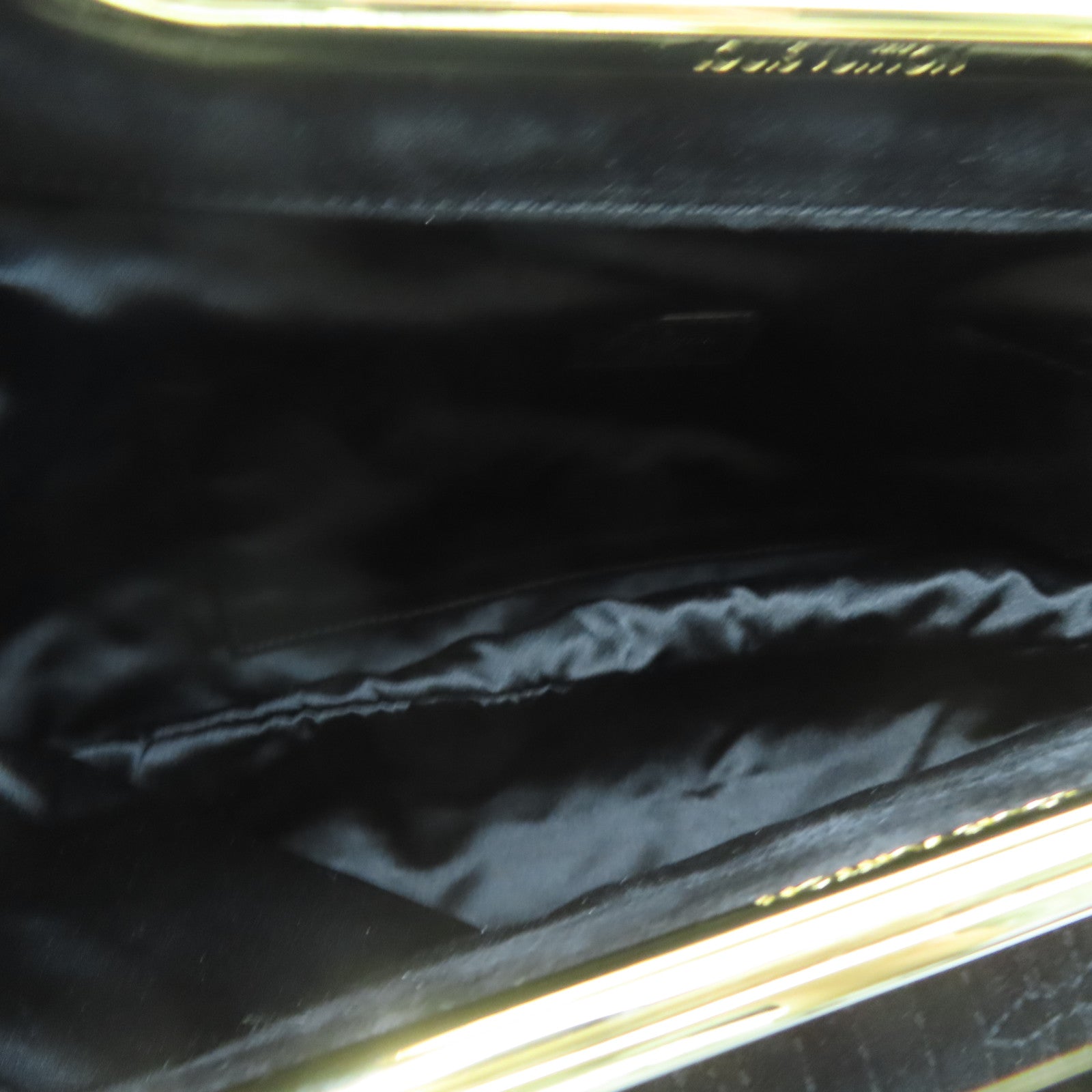 LOUIS VUITTON Monogram Motard Before Dark Chain Gold Buckle Chain Belt Handle Bag Black