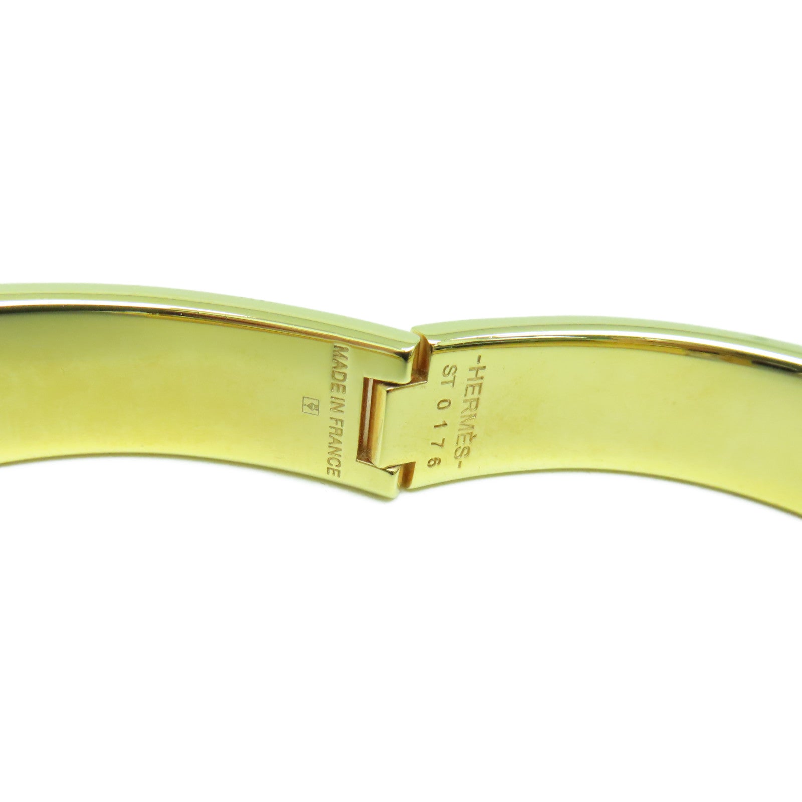 HERMES 金屬H Bangle金扣手鐲藍色