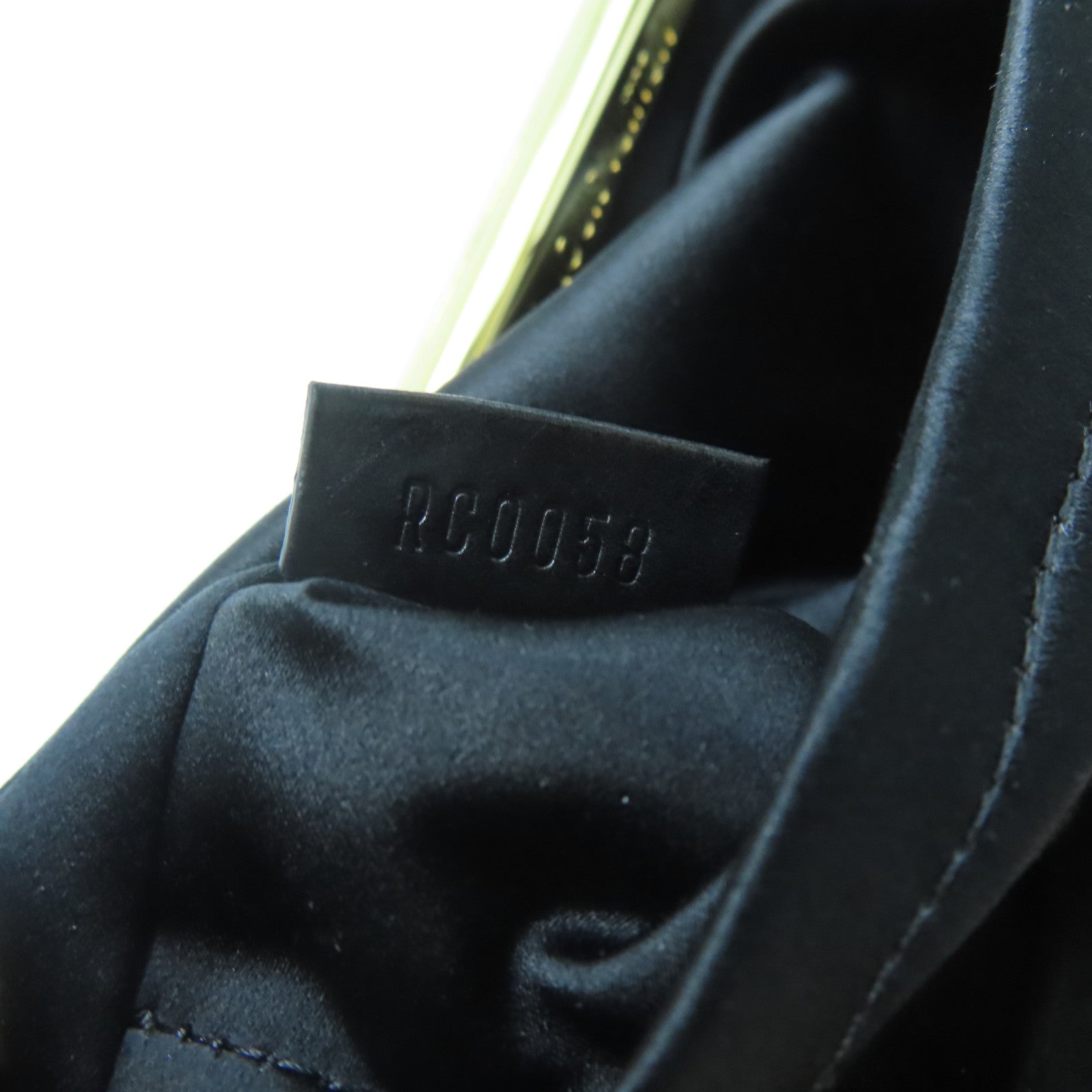 LOUIS VUITTON Monogram Motard Before Dark Chain Gold Buckle Chain Belt Handle Bag Black