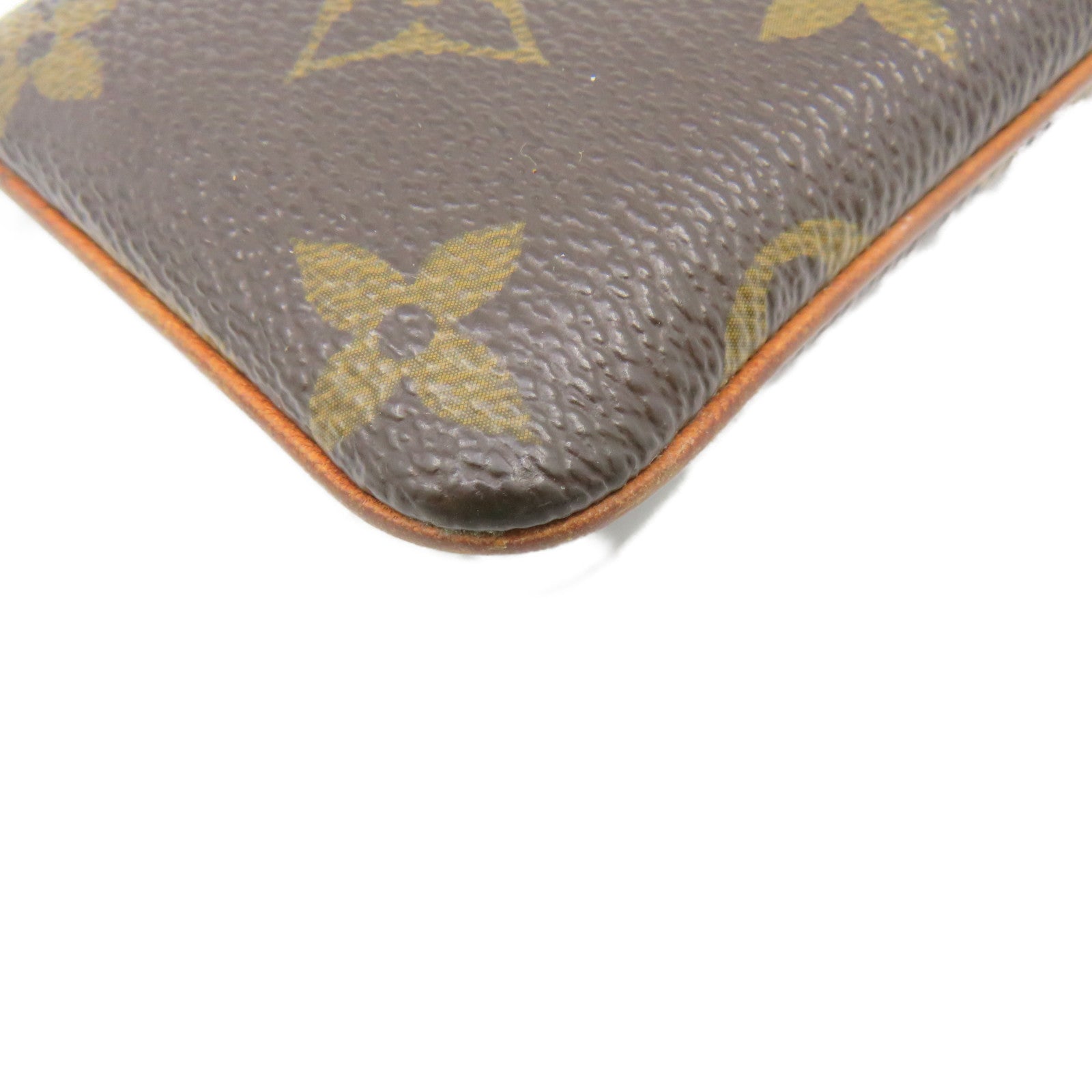 LOUIS VUITTON Monogram Etui Telephone MM Cellphone Case手机包啡色