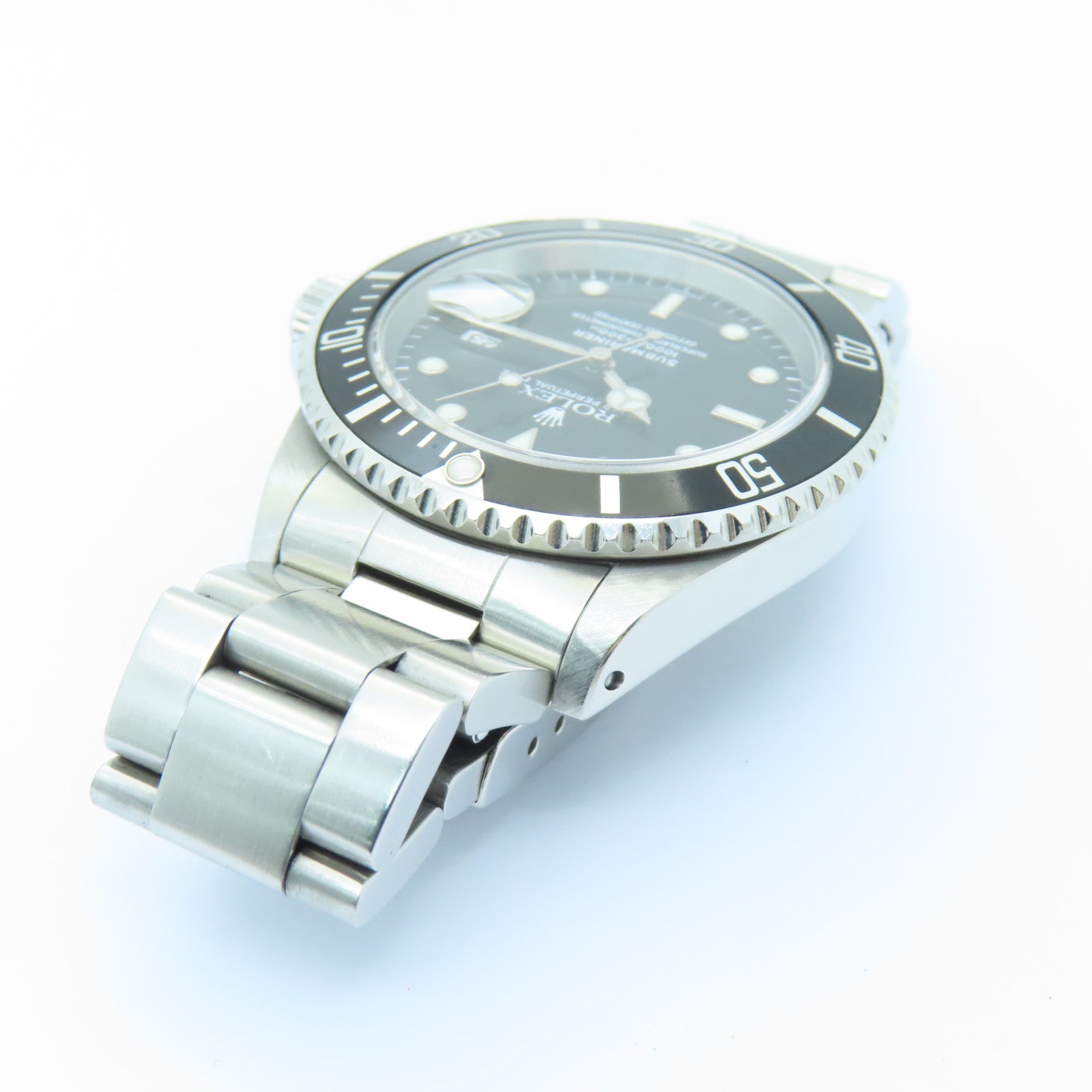 ROLEX 不銹鋼Submarinar Date手錶銀色/黑色#15cm