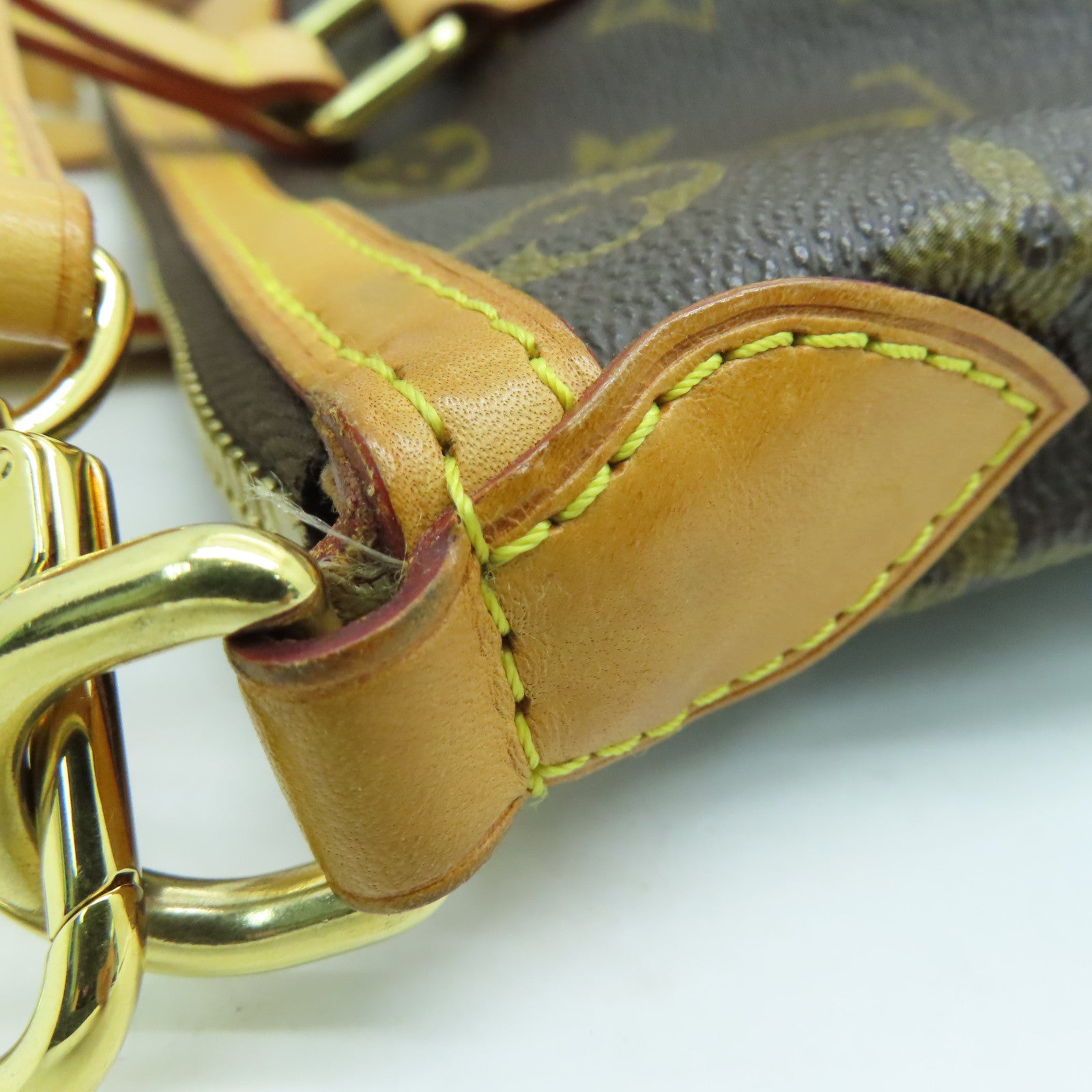 LOUIS VUITTON Monogram Palermo PM金扣手挽肩背兩用袋啡色