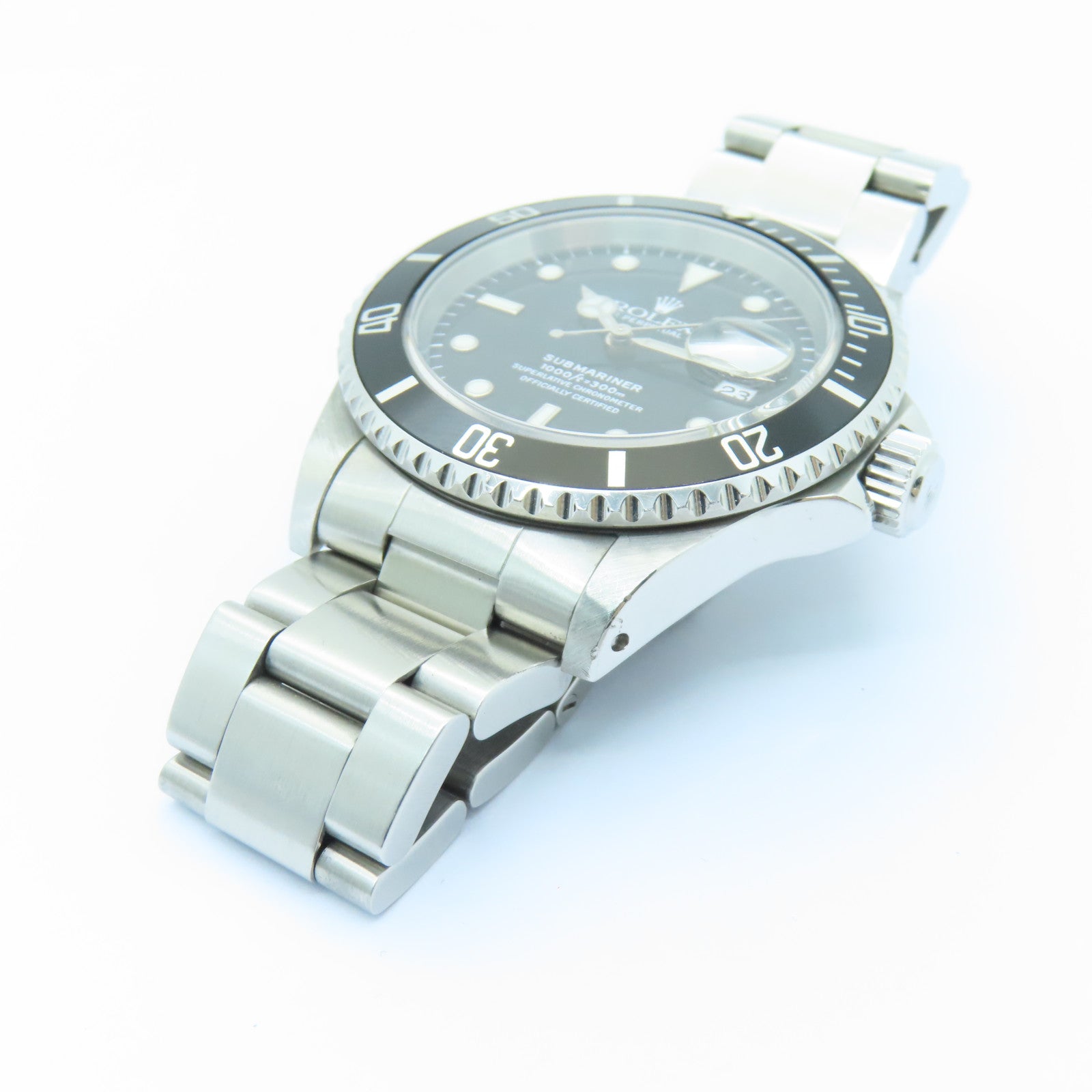 ROLEX 不銹鋼Submarinar Date手錶銀色/黑色#15cm