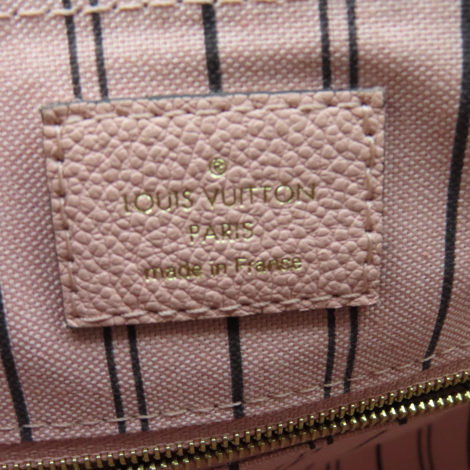 LOUIS VUITTON Monogram Empreinte Speedy Bandouliere 25金扣手挽肩背兩用袋粉紅色
