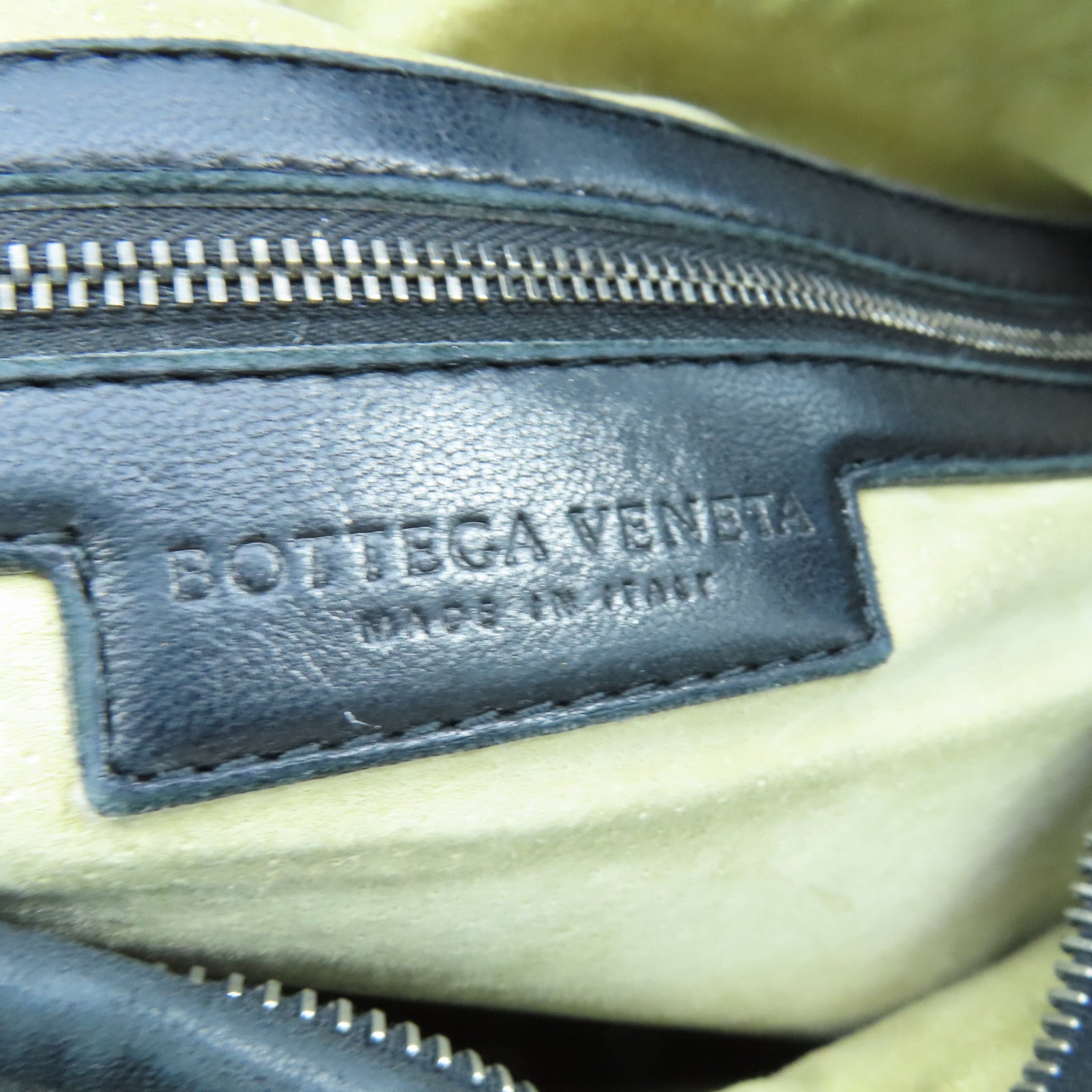 BOTTEGA VENETA Textured Leather Shoulder Bag Black