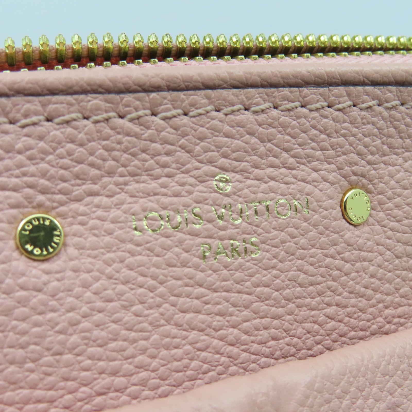 LOUIS VUITTON Monogram Empreinte Speedy Bandouliere 25金扣手挽肩背兩用袋粉紅色