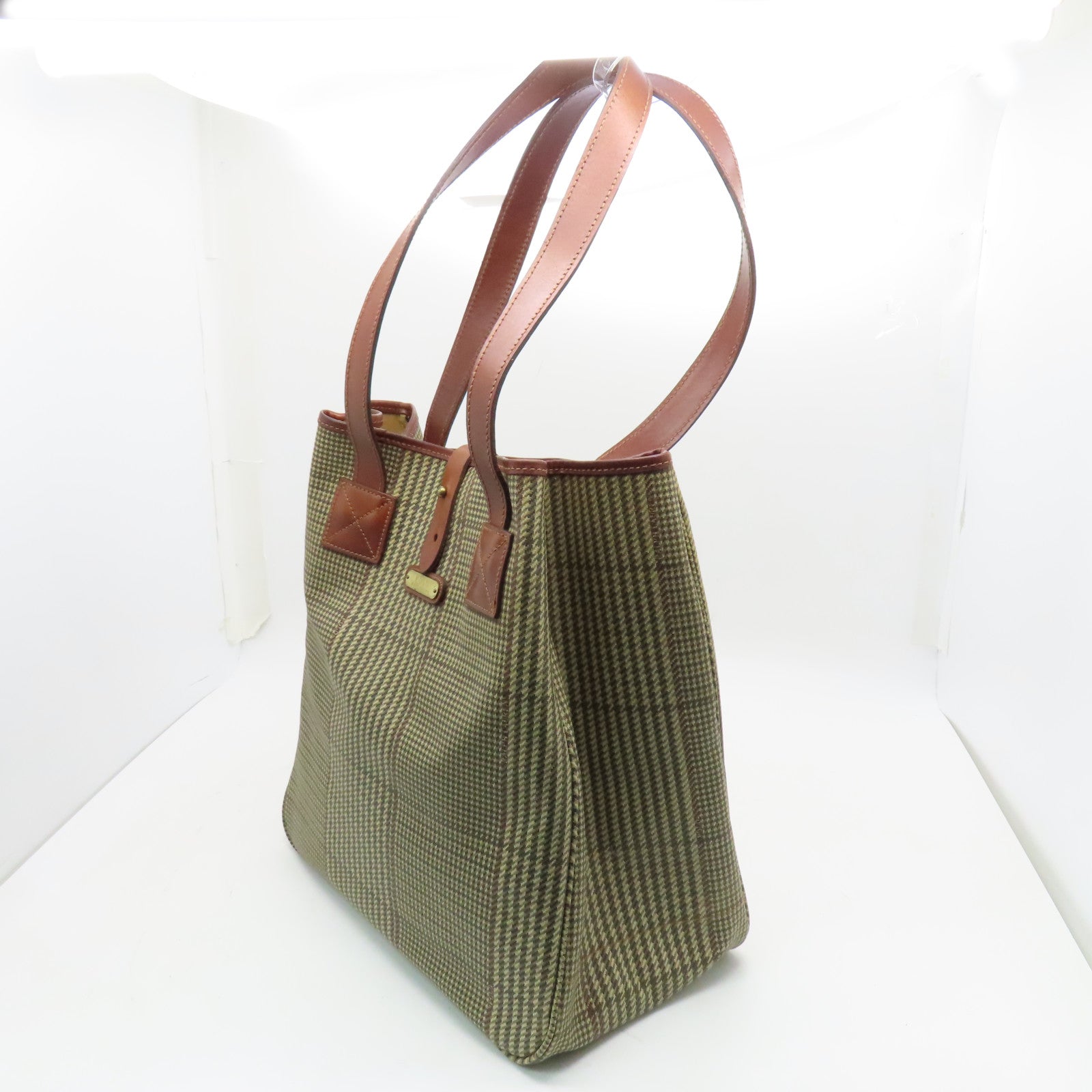RALPH LAUREN Coated Canvas Tote Bag Brown