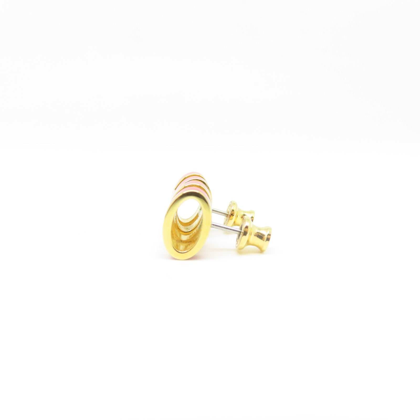 HERMES 【激減優惠】金屬Pop H Earrings耳環紅色/金色