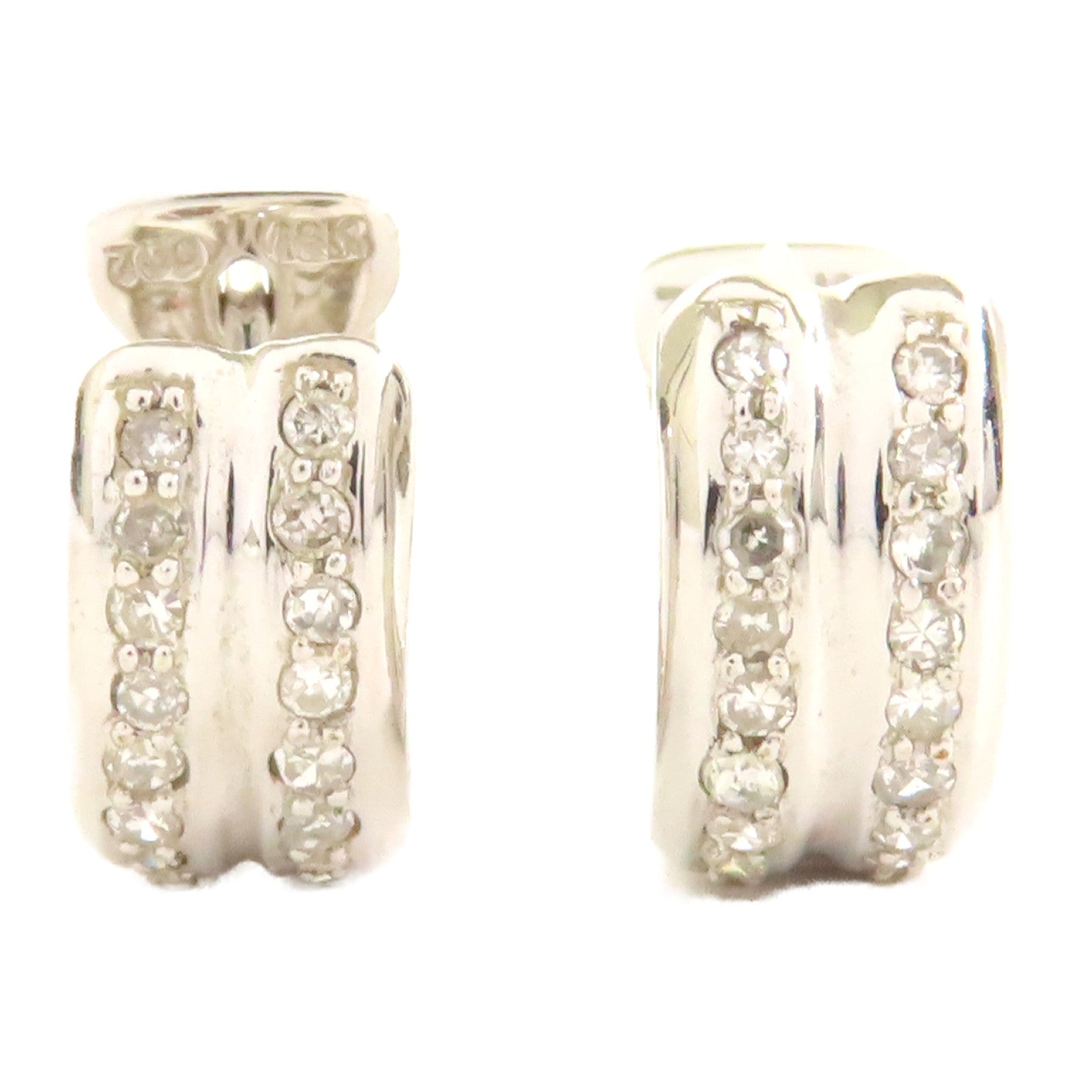 JEWELRY 18K白金Diamond Earrings鑽石耳環