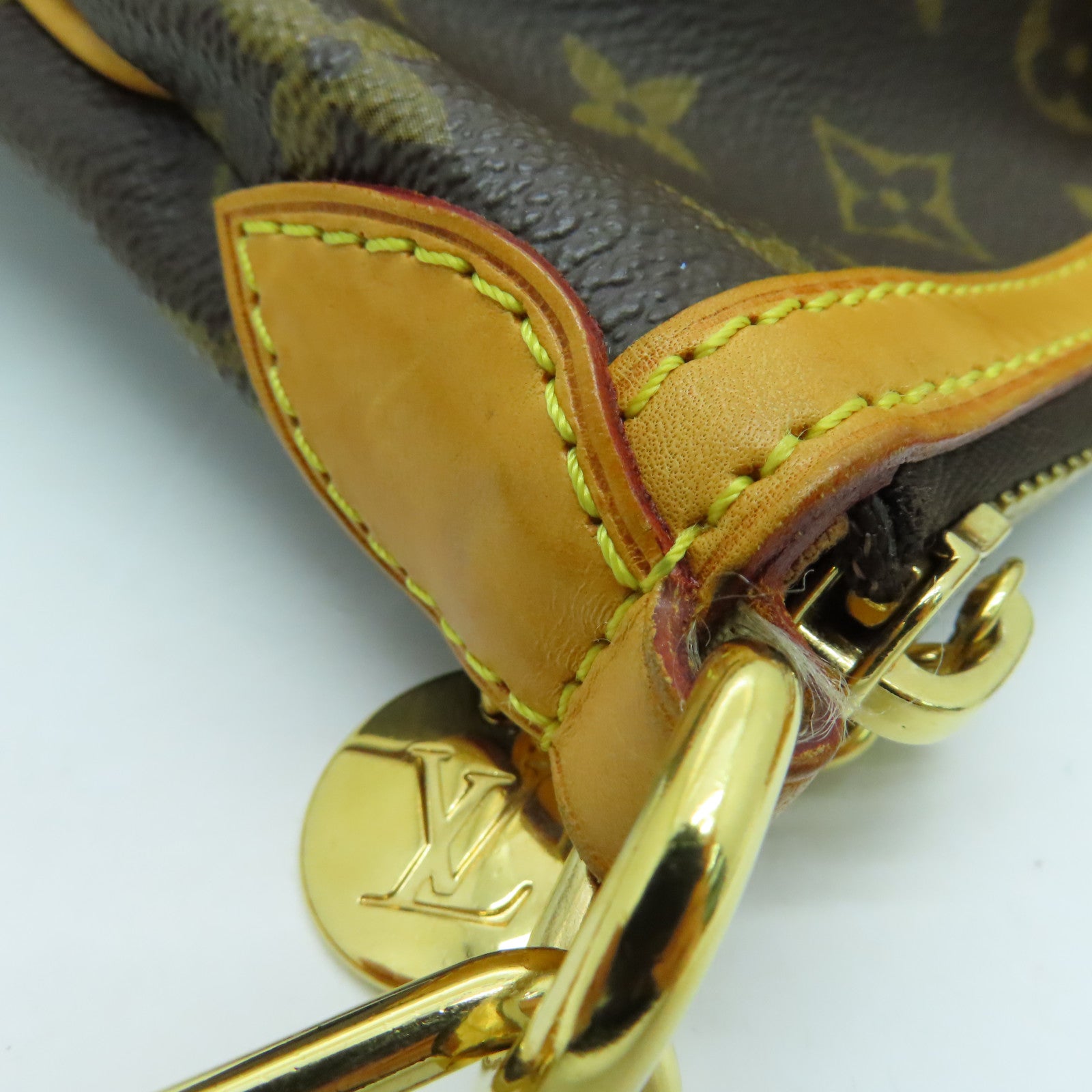 LOUIS VUITTON Monogram Palermo PM金扣手挽肩背兩用袋啡色