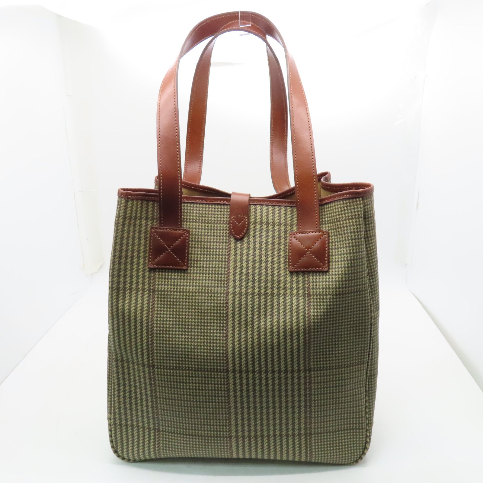 RALPH LAUREN Coated Canvas Tote Bag Brown