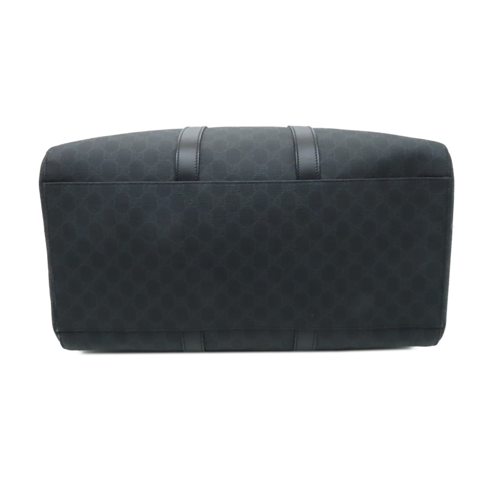 GUCCI 塗層帆布2way Shoulder Bag銀扣手挽肩背兩用袋黒色