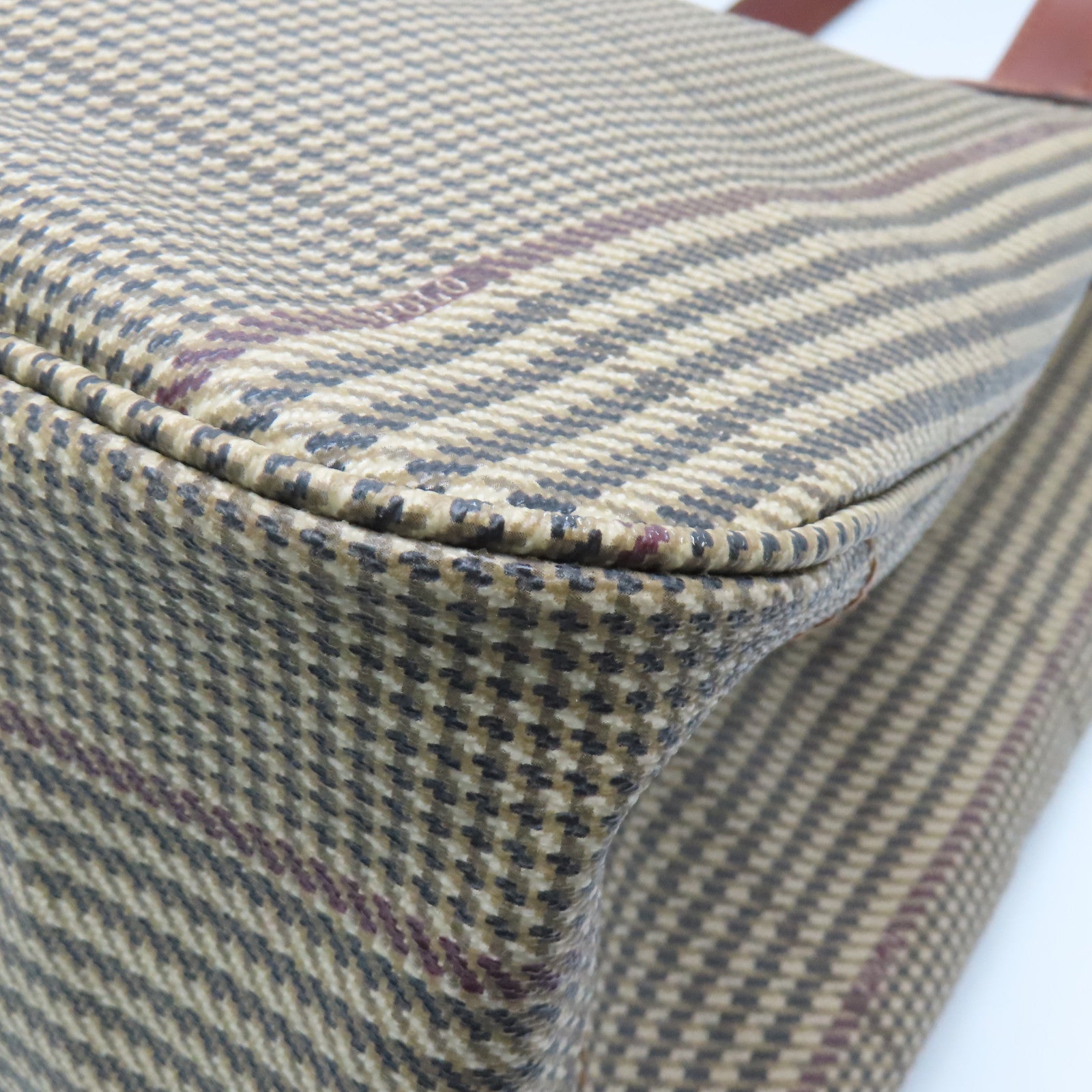 RALPH LAUREN Coated Canvas Tote Bag Brown