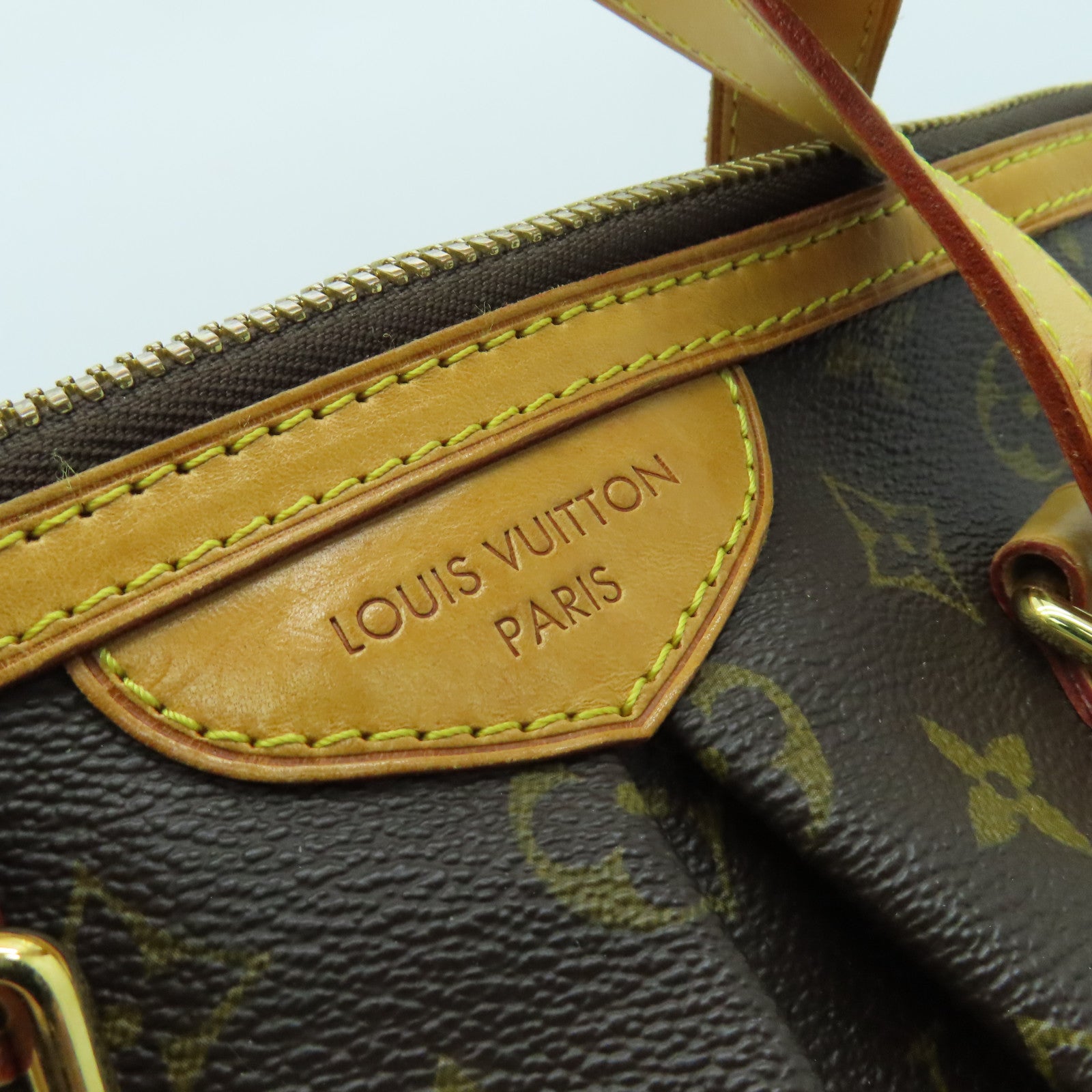 LOUIS VUITTON Monogram Palermo PM金扣手挽肩背兩用袋啡色