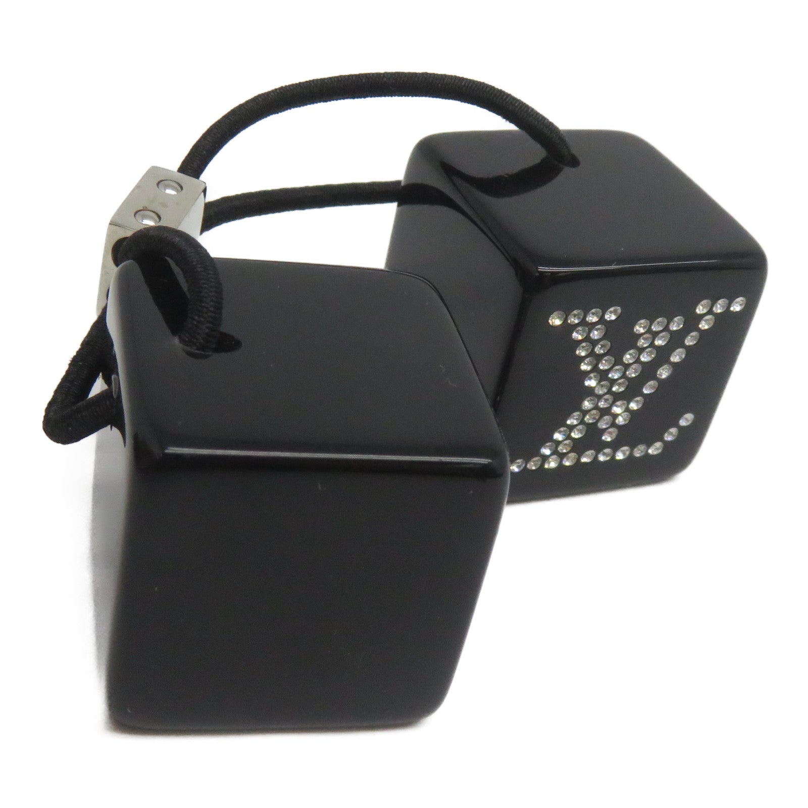 LOUIS VUITTON 【激減優惠】PVC Hair Cube銀扣髮圈黑色