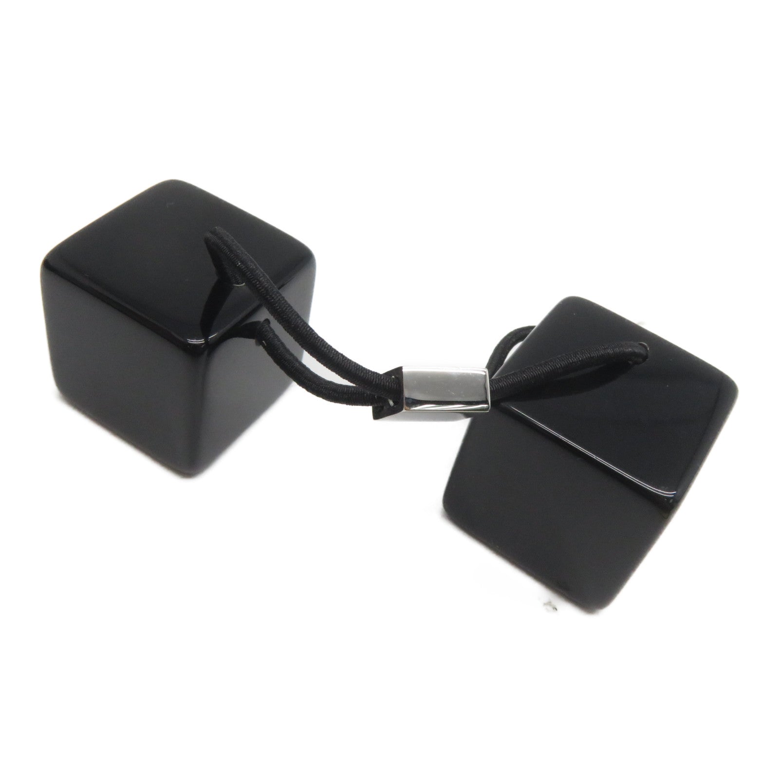 LOUIS VUITTON 【激減優惠】PVC Hair Cube銀扣髮圈黑色