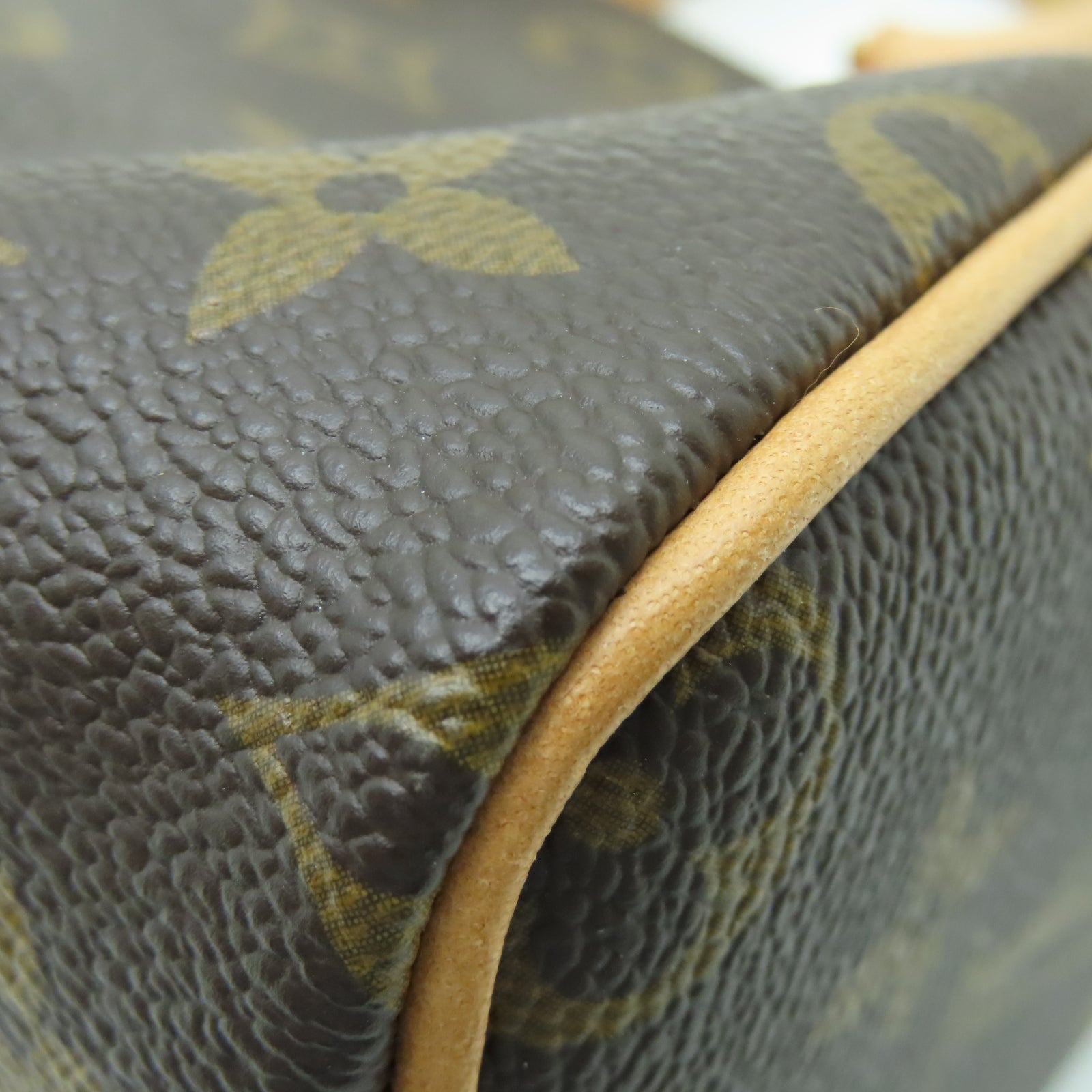 LOUIS VUITTON Monogram Nano Speedy金扣手挽肩背两用袋棕色