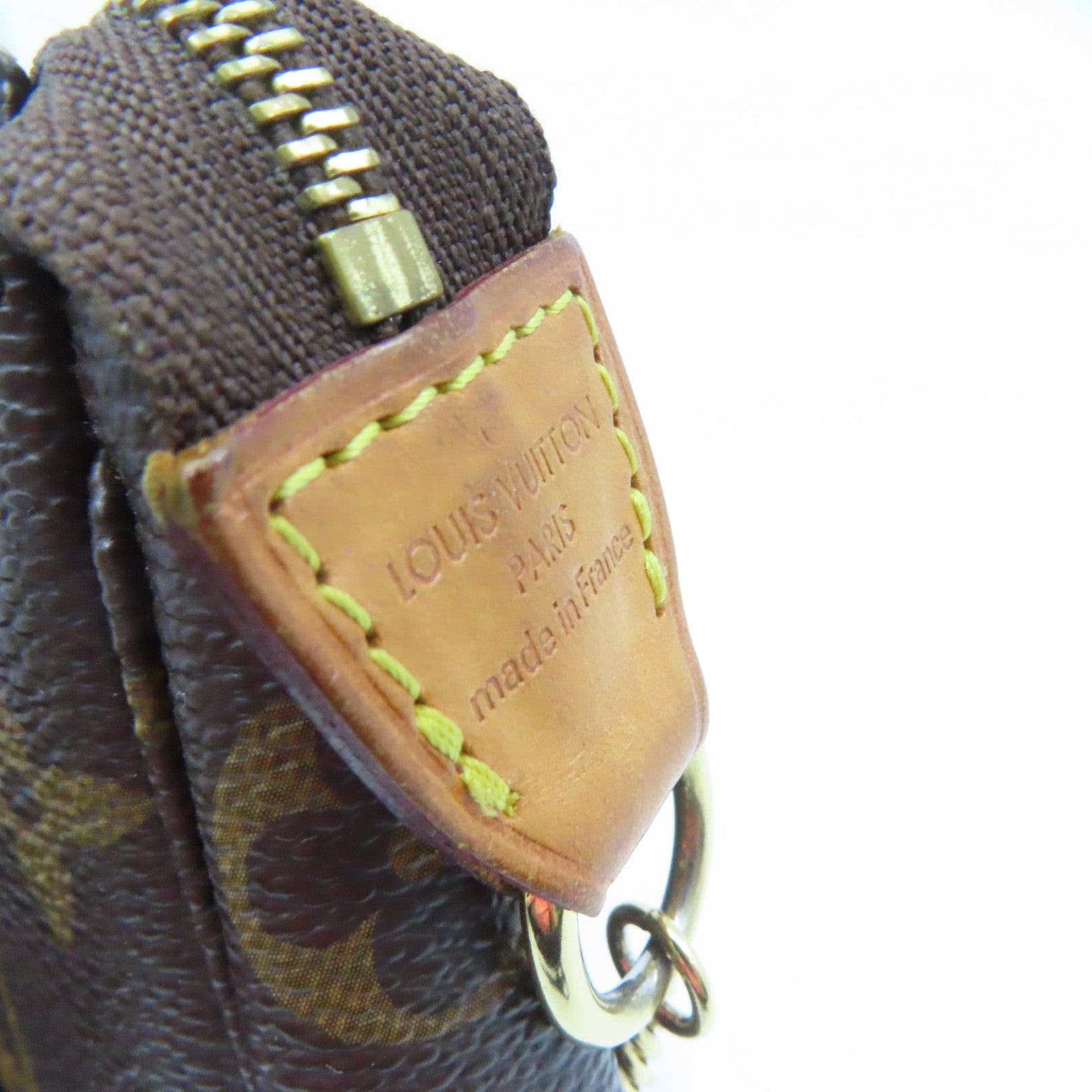 LOUIS VUITTON 【激減優惠】Monogram Mini Pochette Accessoires金扣鏈帶肩背袋啡色