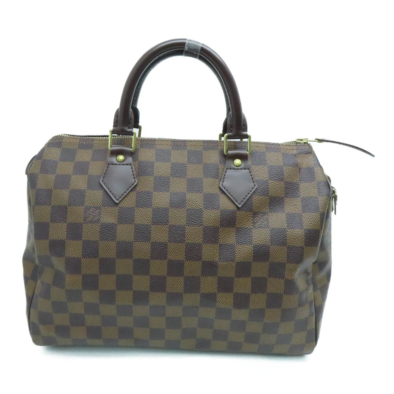 LOUIS VUITTON Damier Speedy 30金扣手挽袋啡色