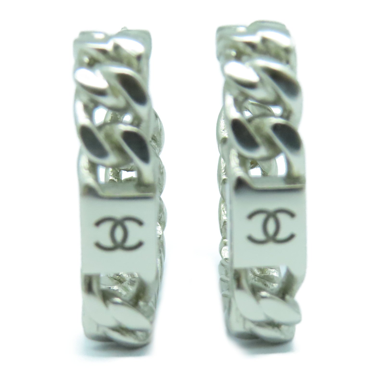 CHANEL 金屬Earrings耳環銀色