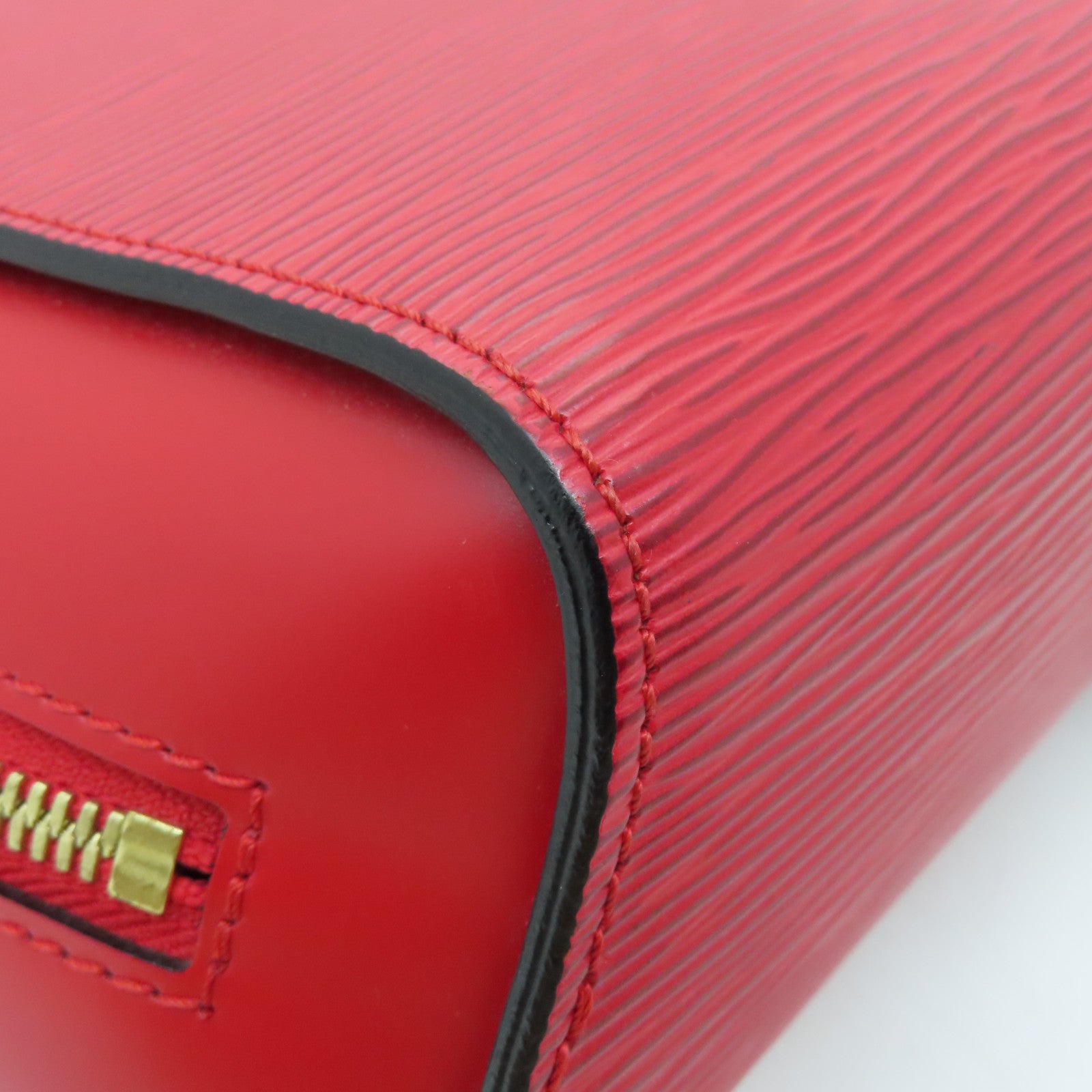 LOUIS VUITTON Epi Mabillon Back Pack gold buckle backpack red