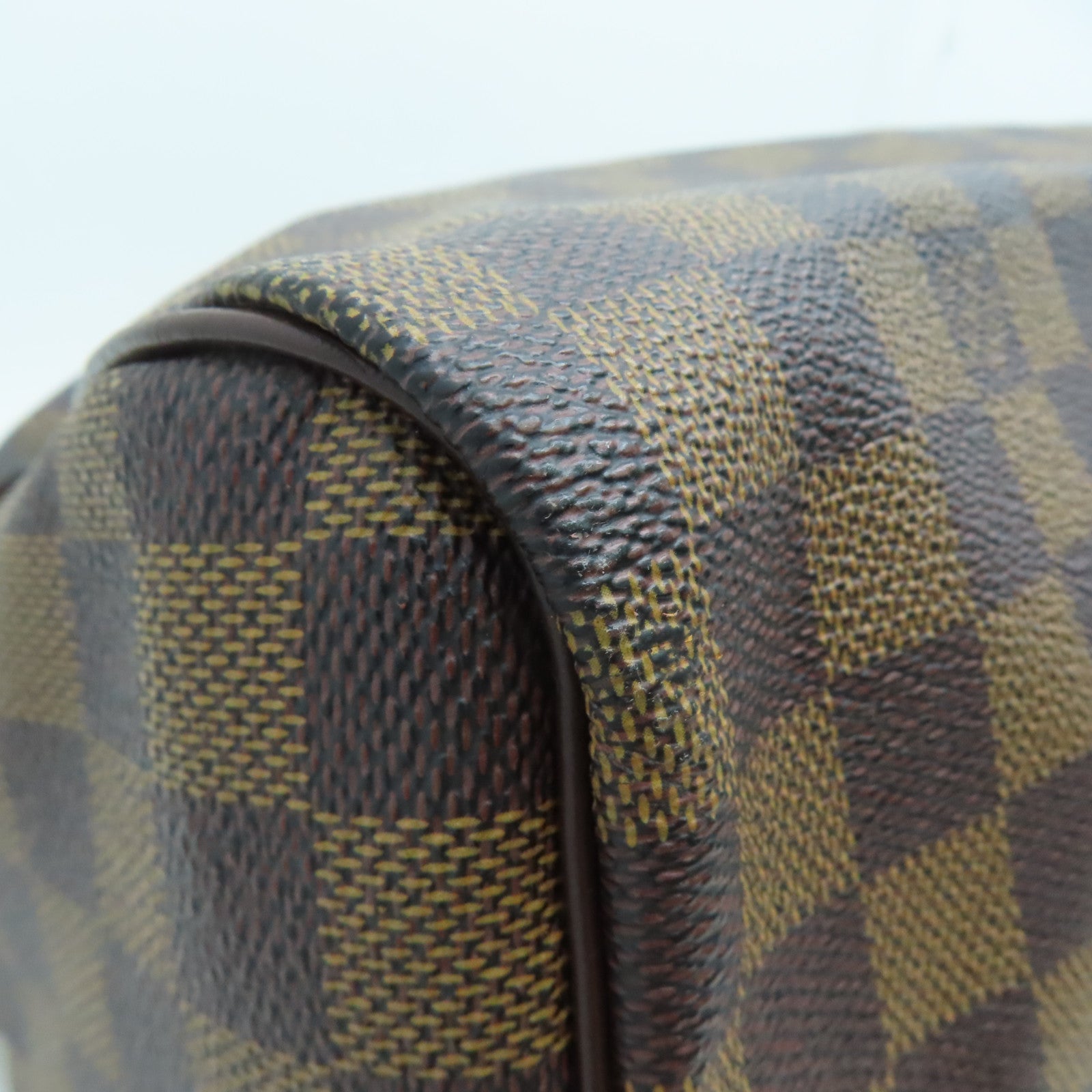 LOUIS VUITTON Damier Speedy 30金扣手挽袋啡色