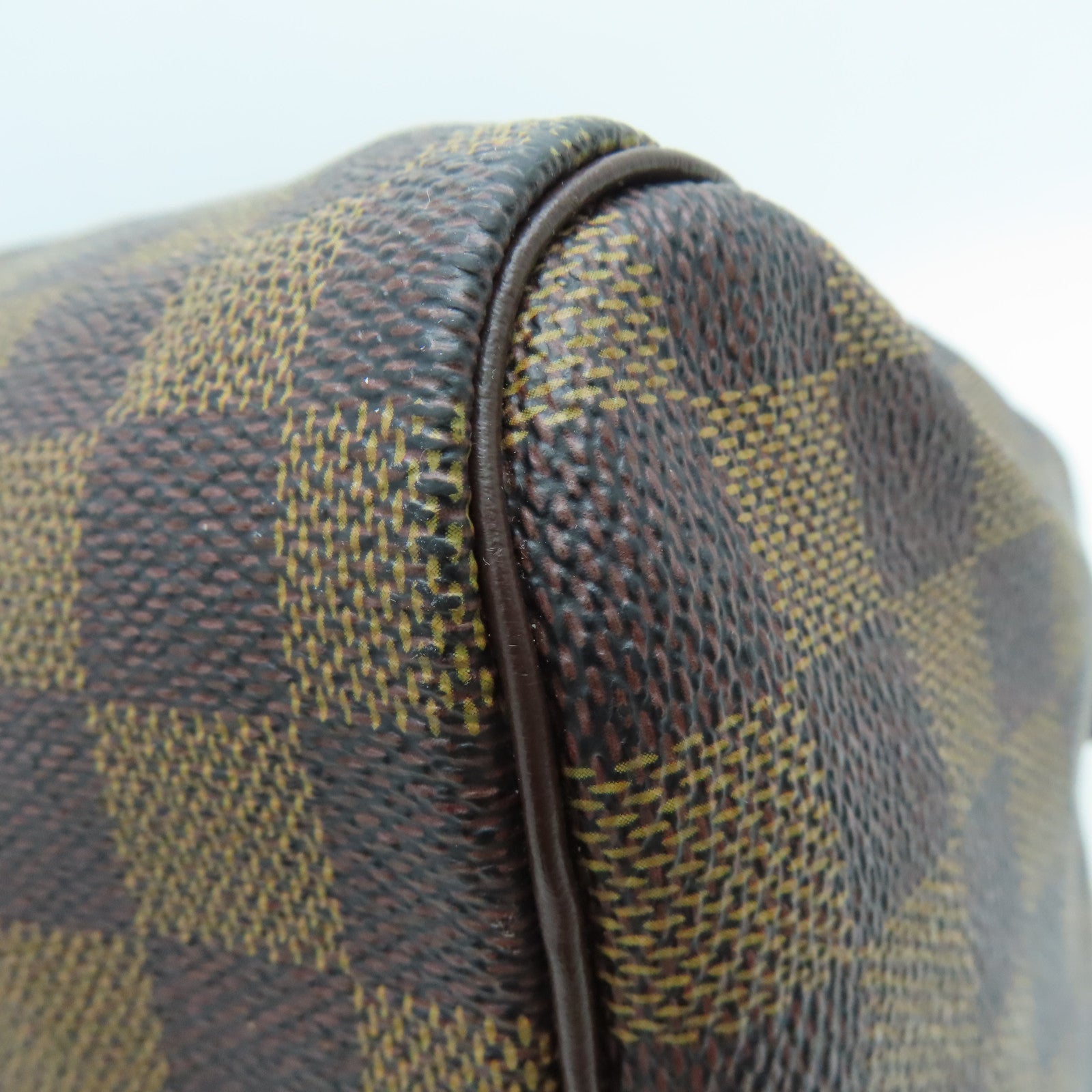 LOUIS VUITTON Damier Speedy 30金扣手挽袋啡色