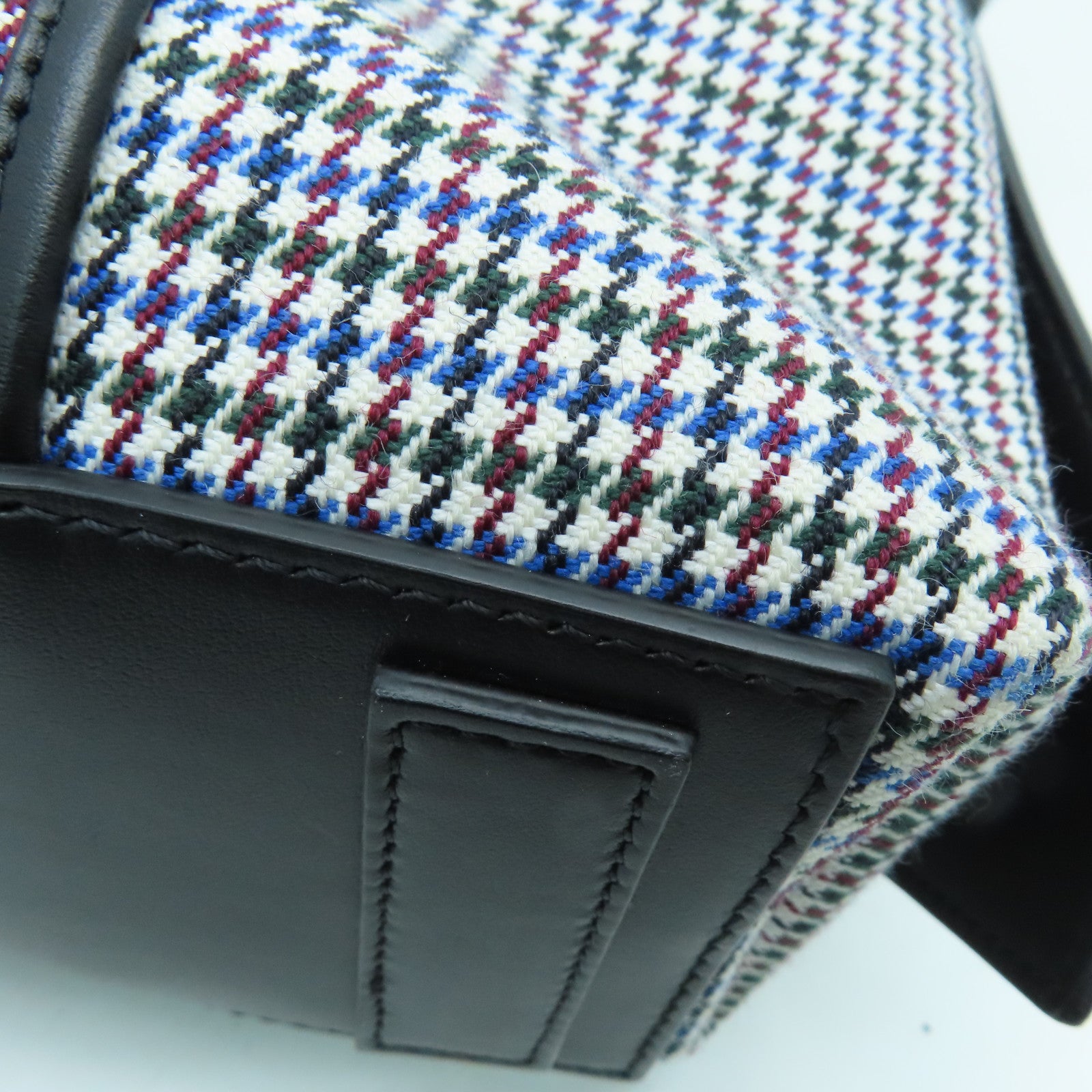 GIVENCHY Canvas/Leather Large Soft Antigona Tote Silver Buckle Handle Shoulder Bag Black/Multicolor