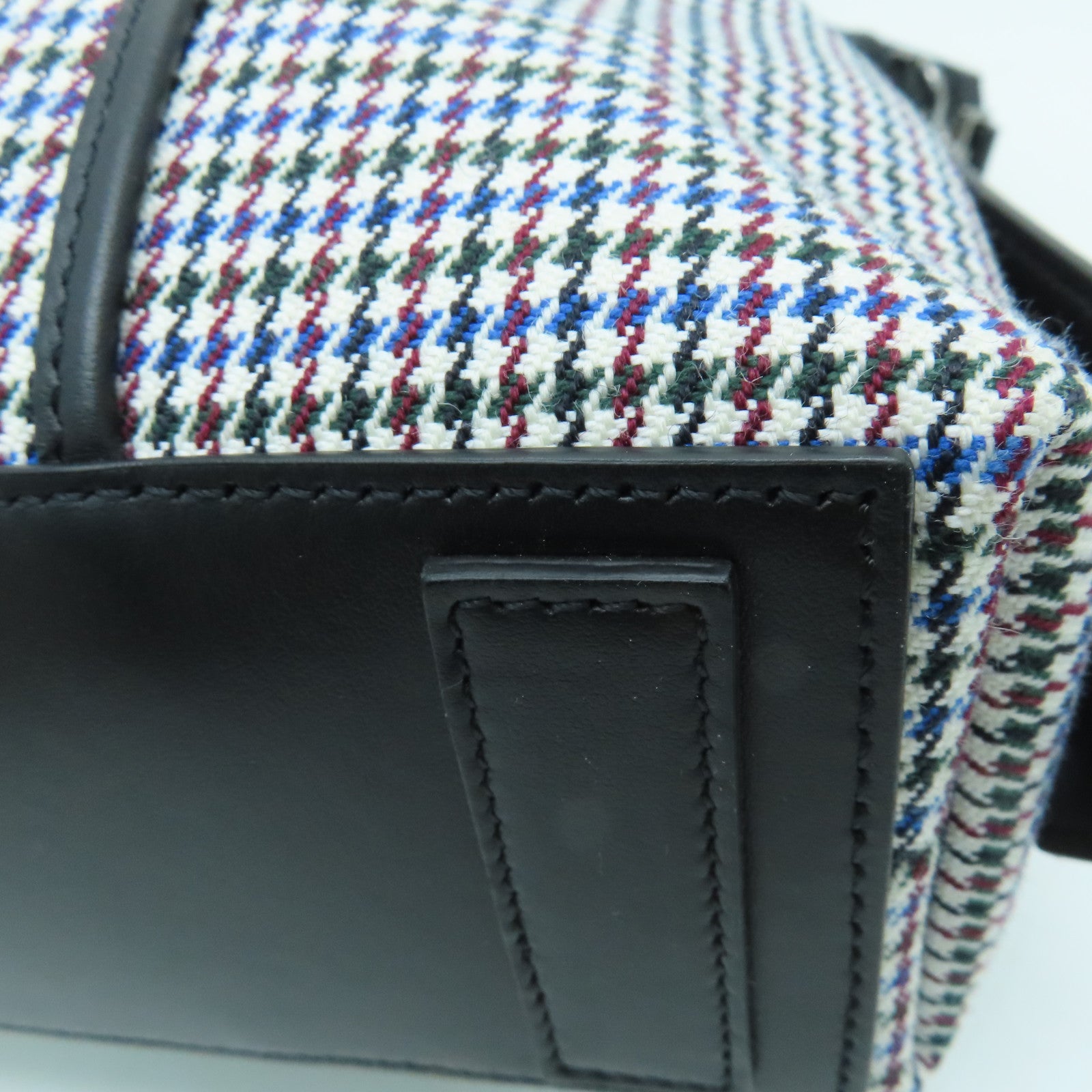 GIVENCHY Canvas/Leather Large Soft Antigona Tote Silver Buckle Handle Shoulder Bag Black/Multicolor