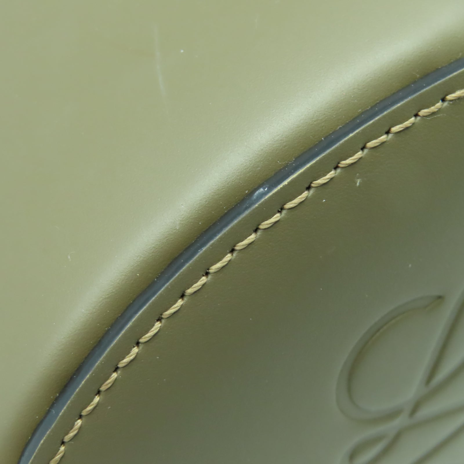 LOEWE 牛皮皮革Loewe Balloon Bag銀扣手挽肩背兩用袋棕色