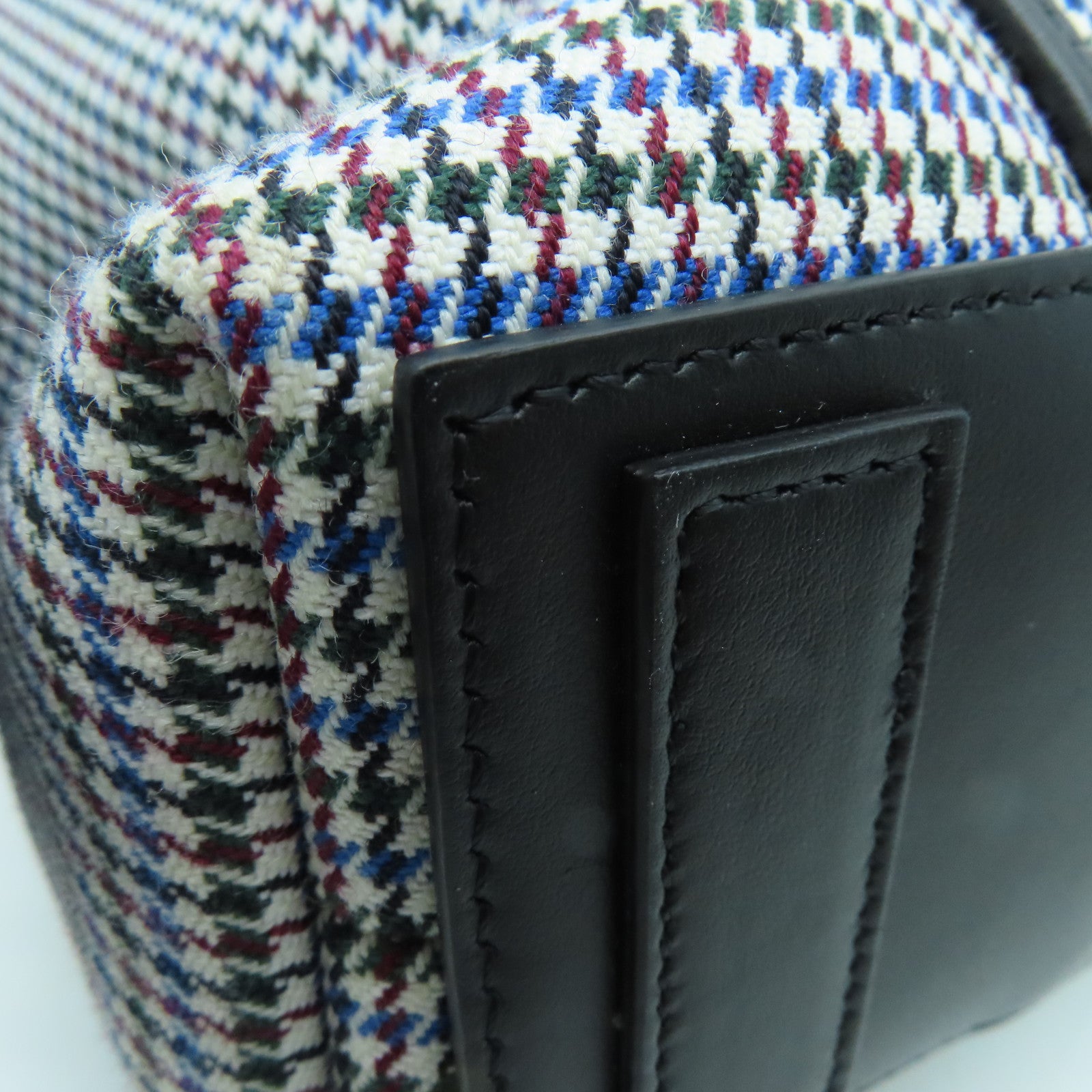 GIVENCHY Canvas/Leather Large Soft Antigona Tote Silver Buckle Handle Shoulder Bag Black/Multicolor