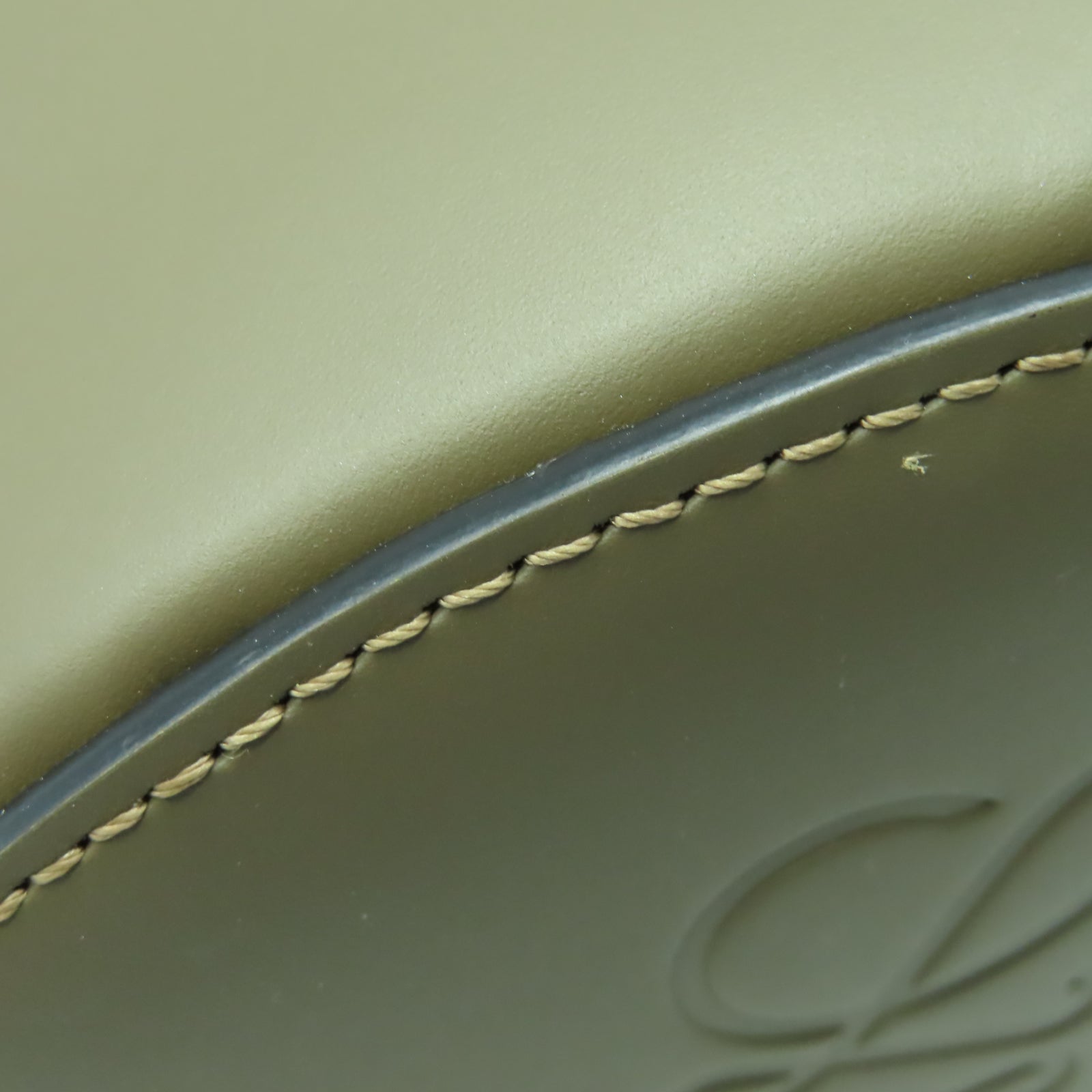 LOEWE 牛皮皮革Loewe Balloon Bag銀扣手挽肩背兩用袋棕色