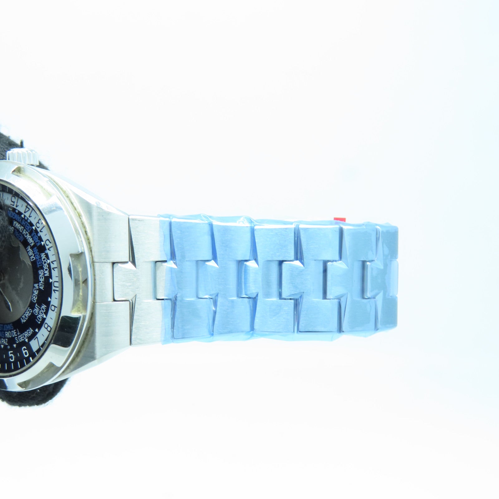 VACHERON CONSTANTIN 不鏽鋼Over Seas World Time手錶自動機芯深藍色/灰色