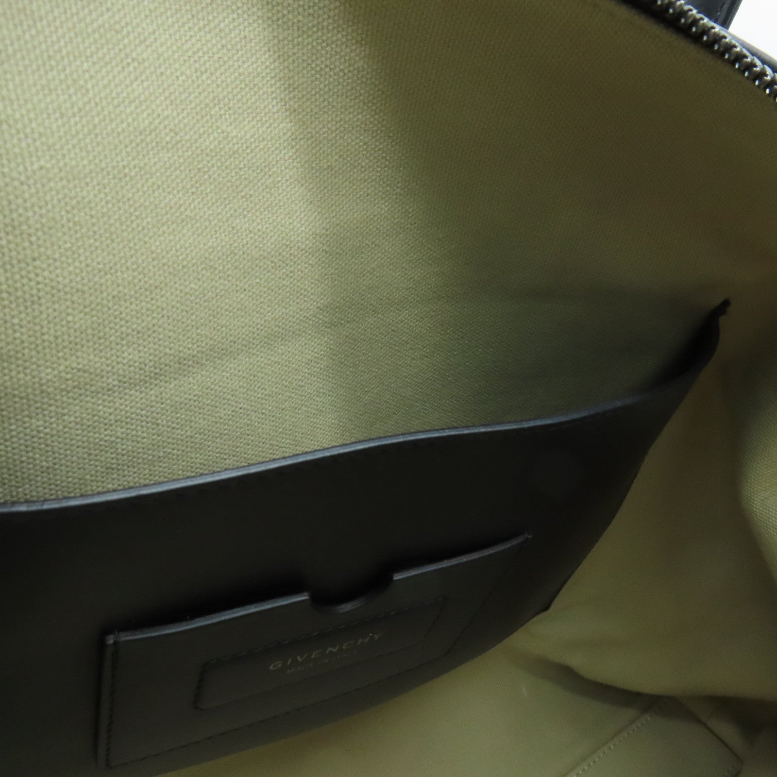 GIVENCHY Canvas/Leather Large Soft Antigona Tote Silver Buckle Handle Shoulder Bag Black/Multicolor
