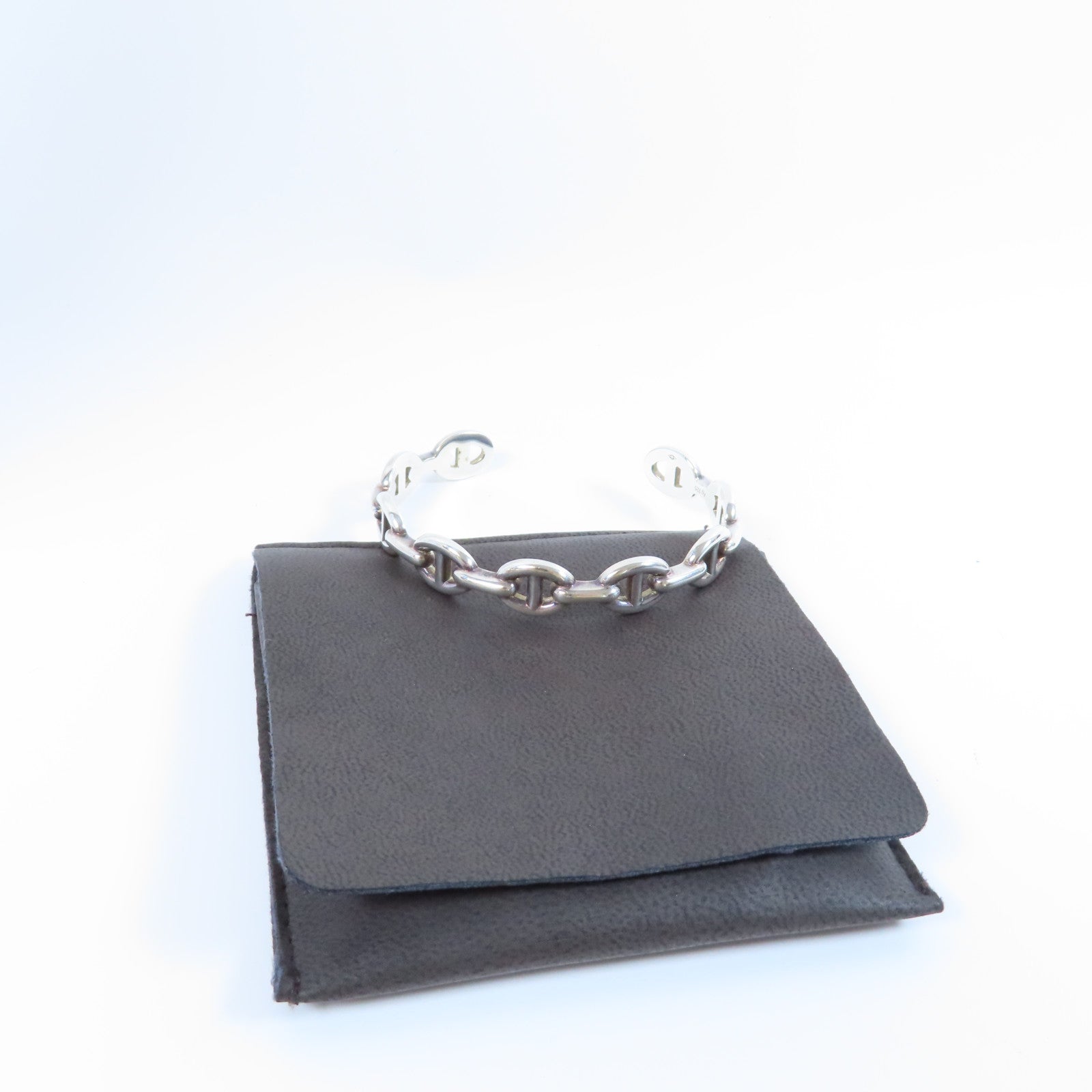 HERMES 925純銀Chaine d'ancre Enchainee手鐲