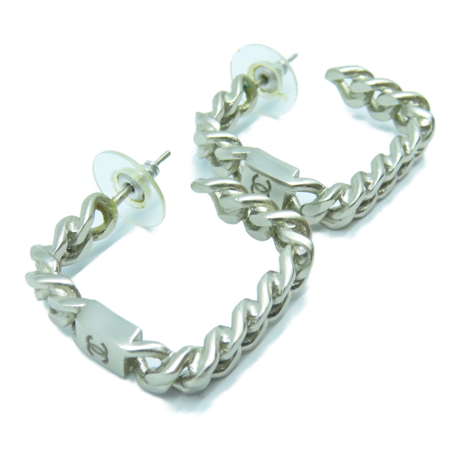 CHANEL 金屬Earrings耳環銀色