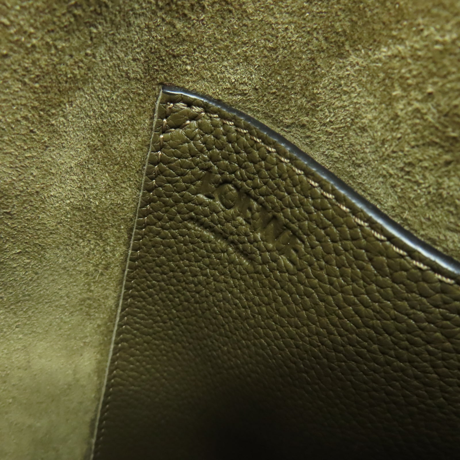 LOEWE 牛皮皮革Loewe Balloon Bag銀扣手挽肩背兩用袋棕色