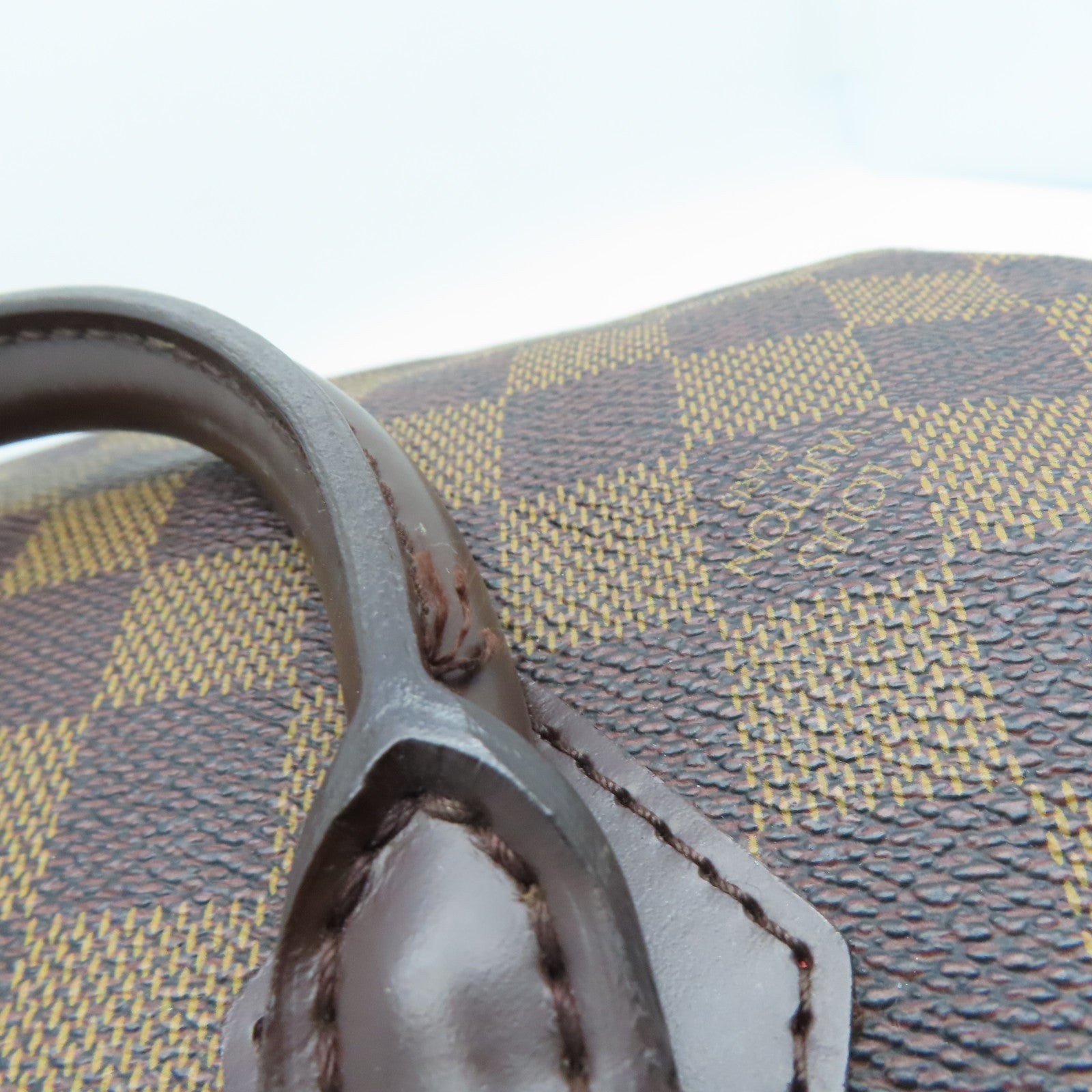LOUIS VUITTON Damier Speedy 30金扣手挽袋啡色