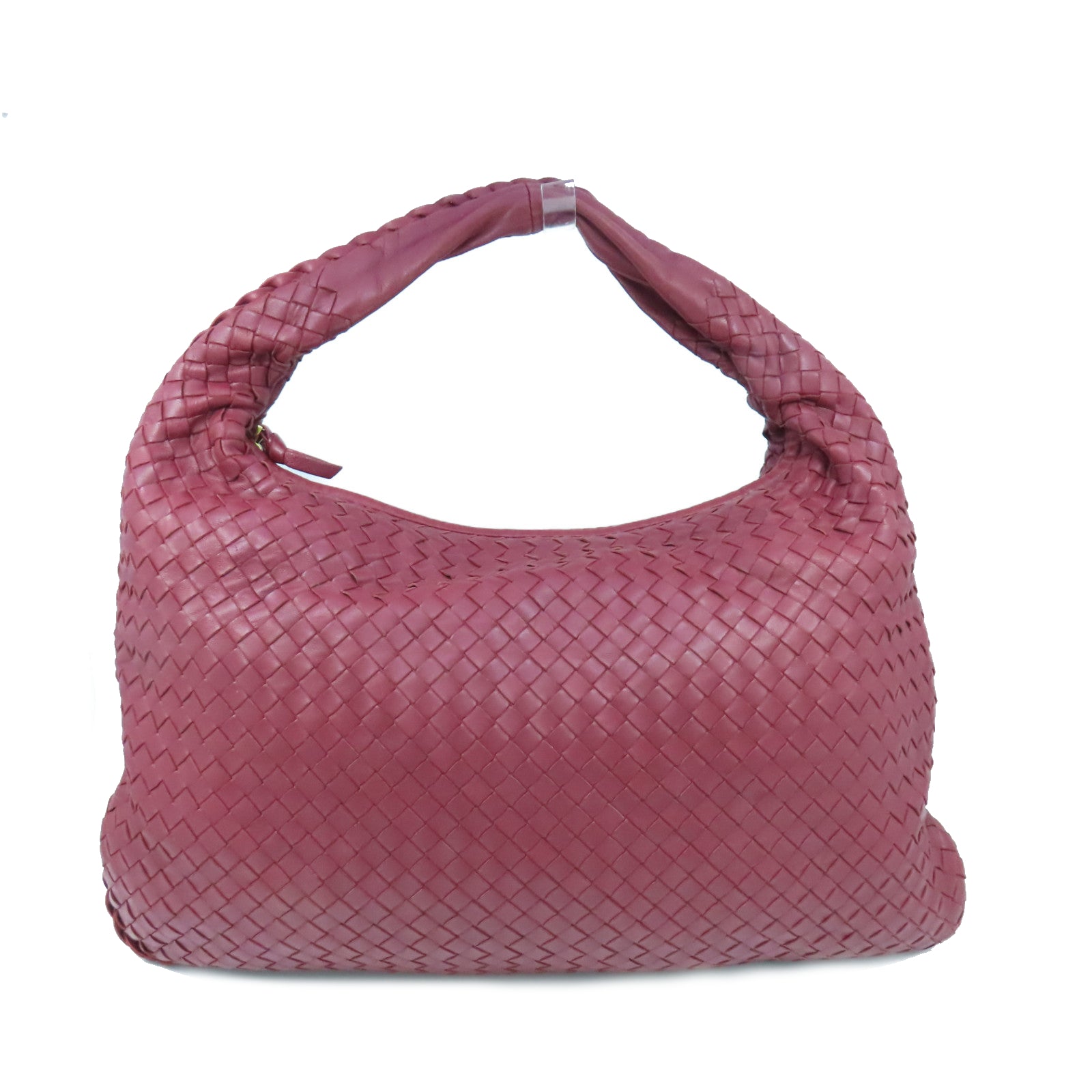 BOTTEGA VENETA 織紋皮革Shoulder Bag肩背袋紅色