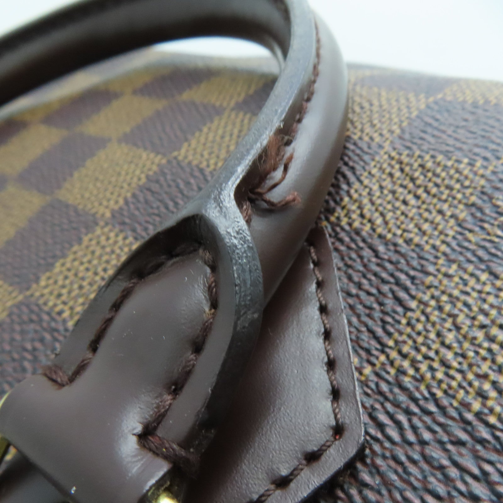 LOUIS VUITTON Damier Speedy 30金扣手挽袋啡色