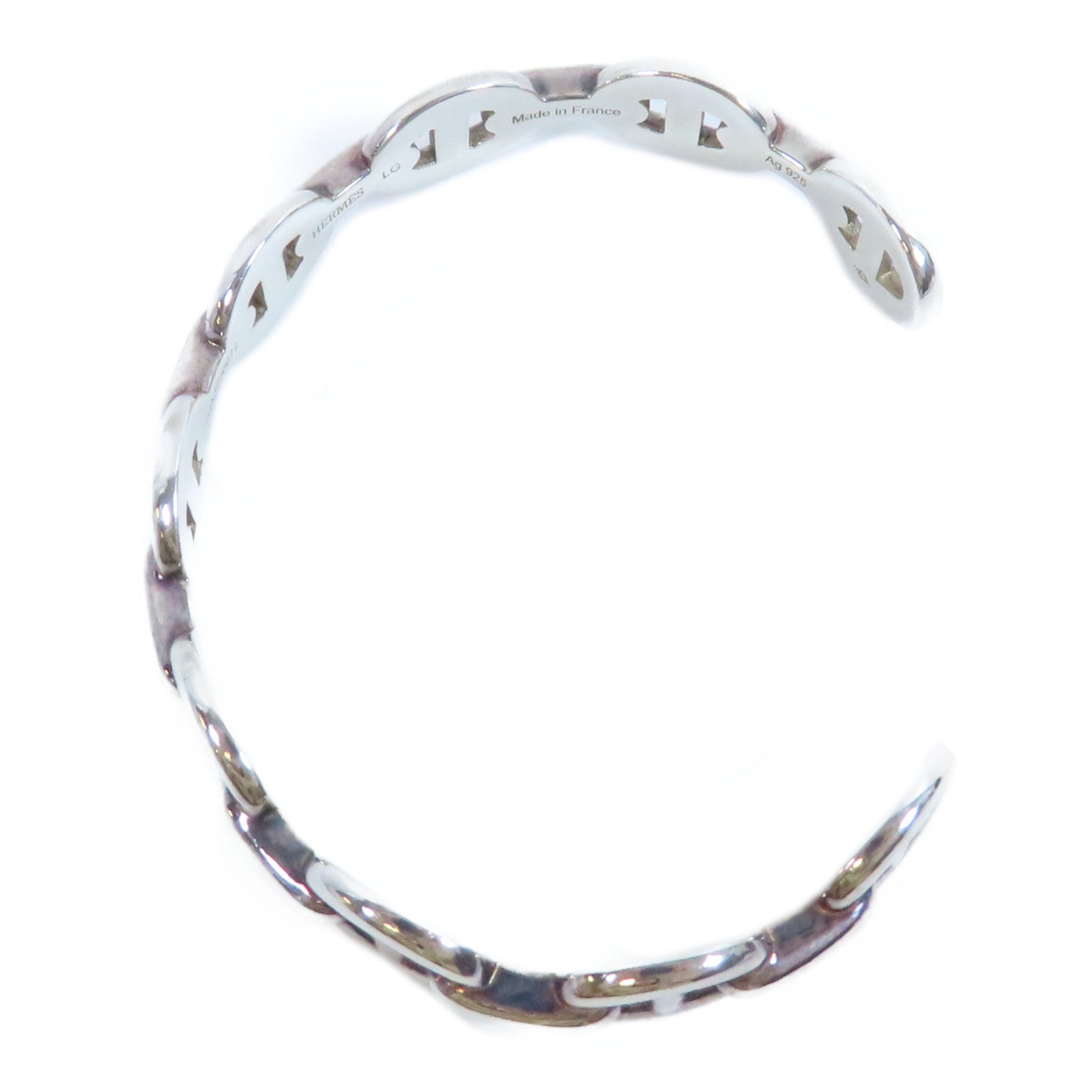 HERMES 925純銀Chaine d'ancre Enchainee手鐲