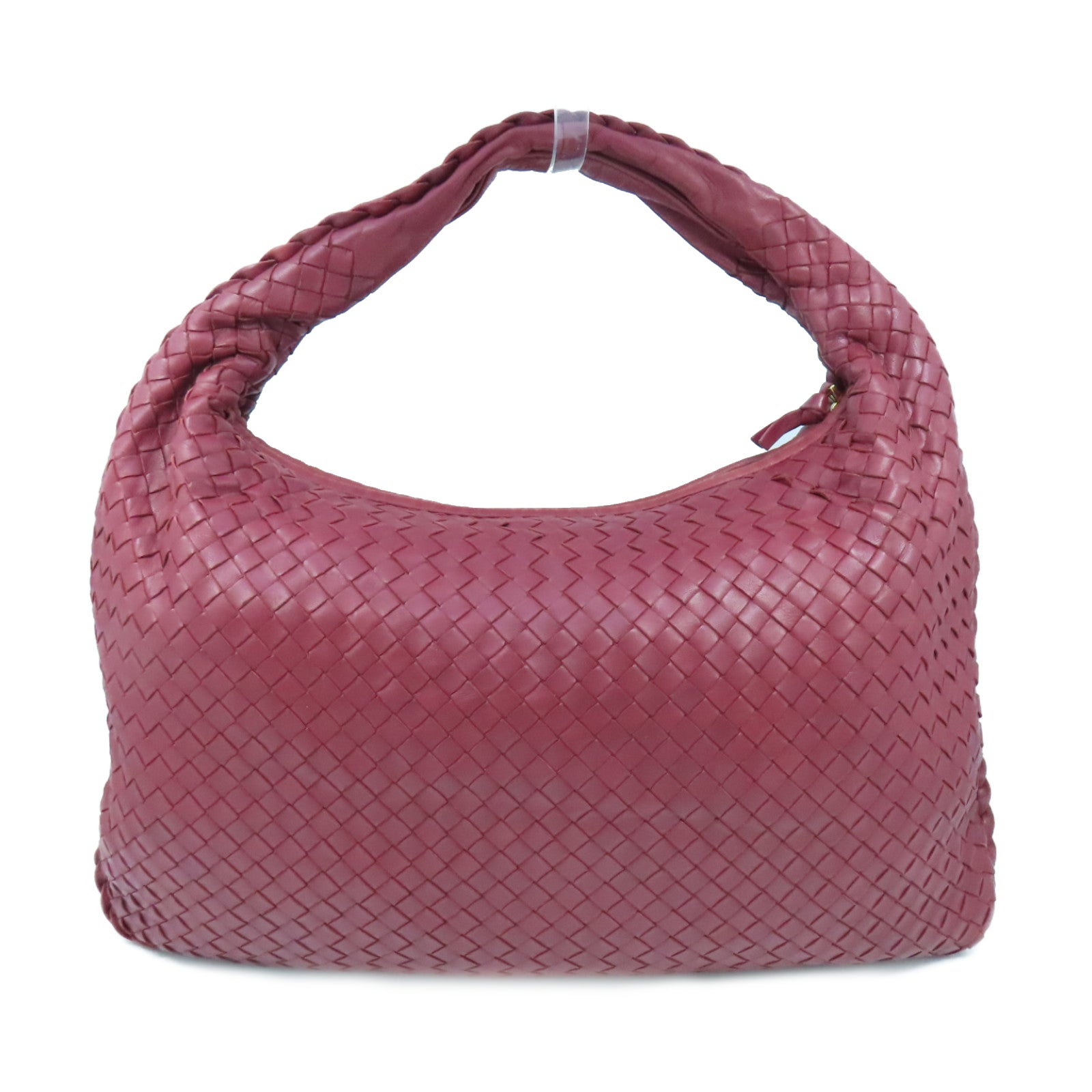 BOTTEGA VENETA 織紋皮革Shoulder Bag肩背袋紅色