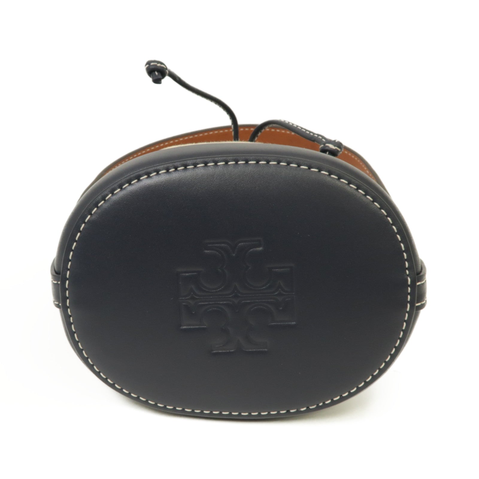Tory Burch 帆布Shoulder Bag金扣手挽肩背兩用袋藍色