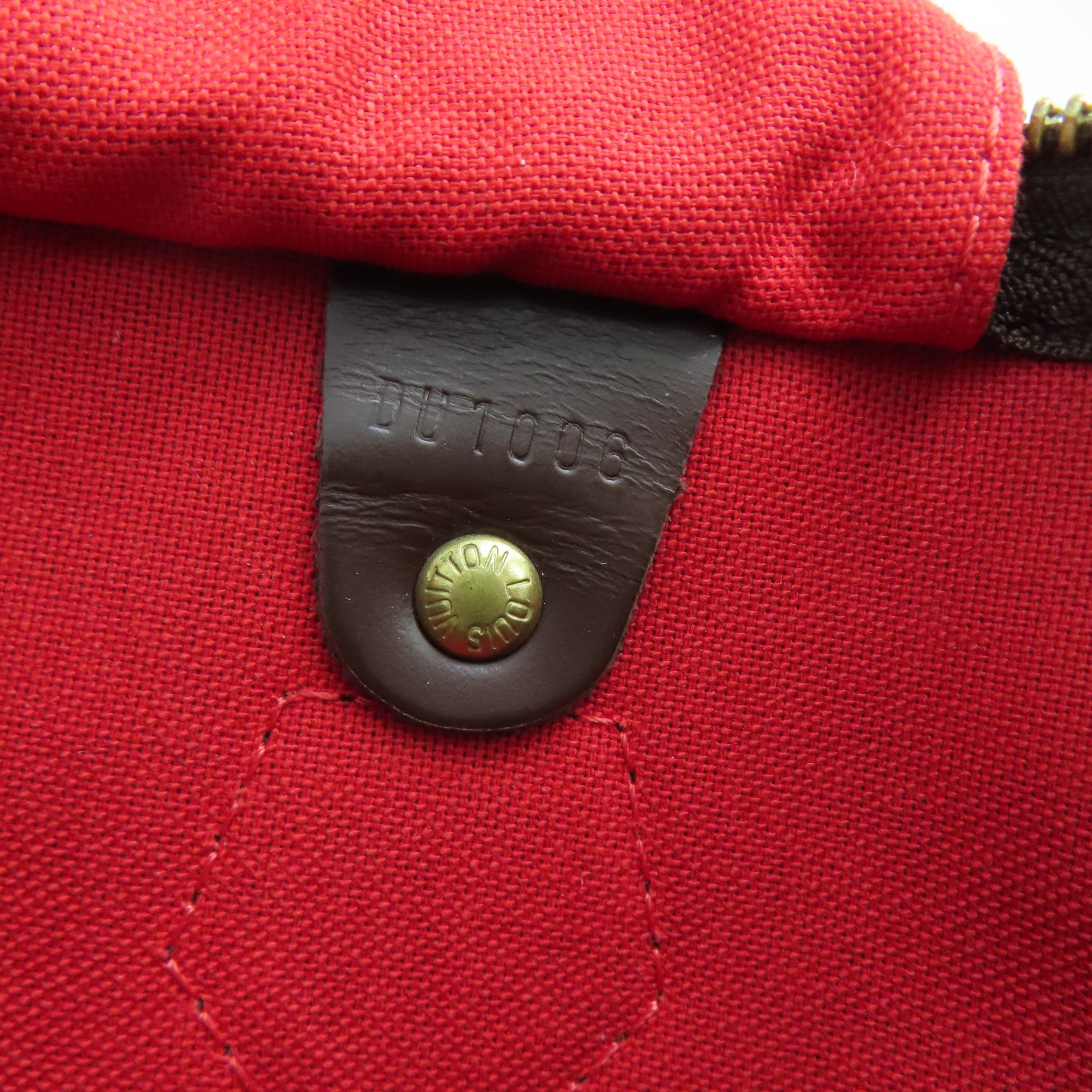 LOUIS VUITTON Damier Speedy 30金扣手挽袋啡色