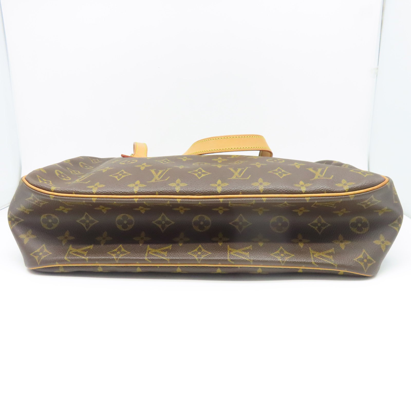 LOUIS VUITTON Monogram Cite GM金扣肩背袋棕色