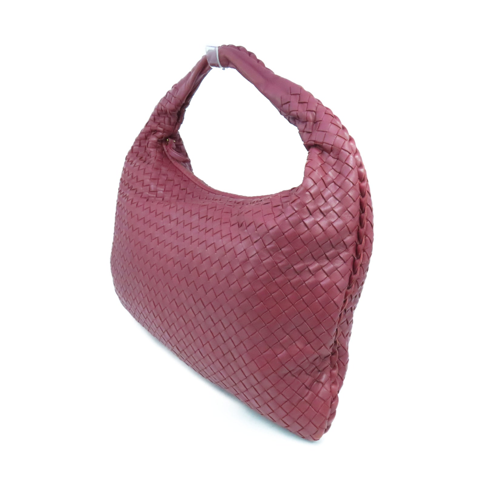 BOTTEGA VENETA 織紋皮革Shoulder Bag肩背袋紅色